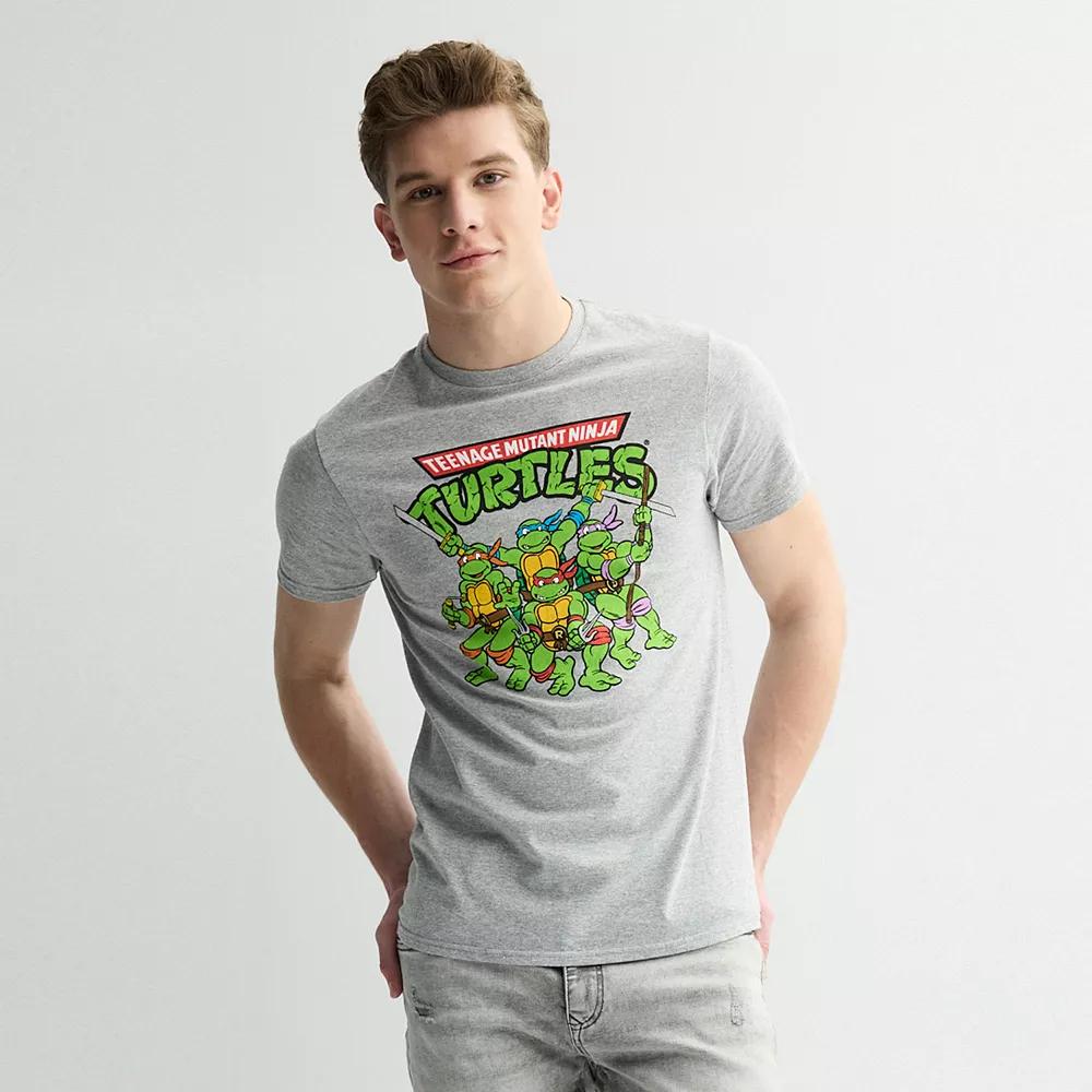 Men's Teenage Mutant Ninja Turtles Graphic Tee, Size: XXL, Grey Grey Product Image