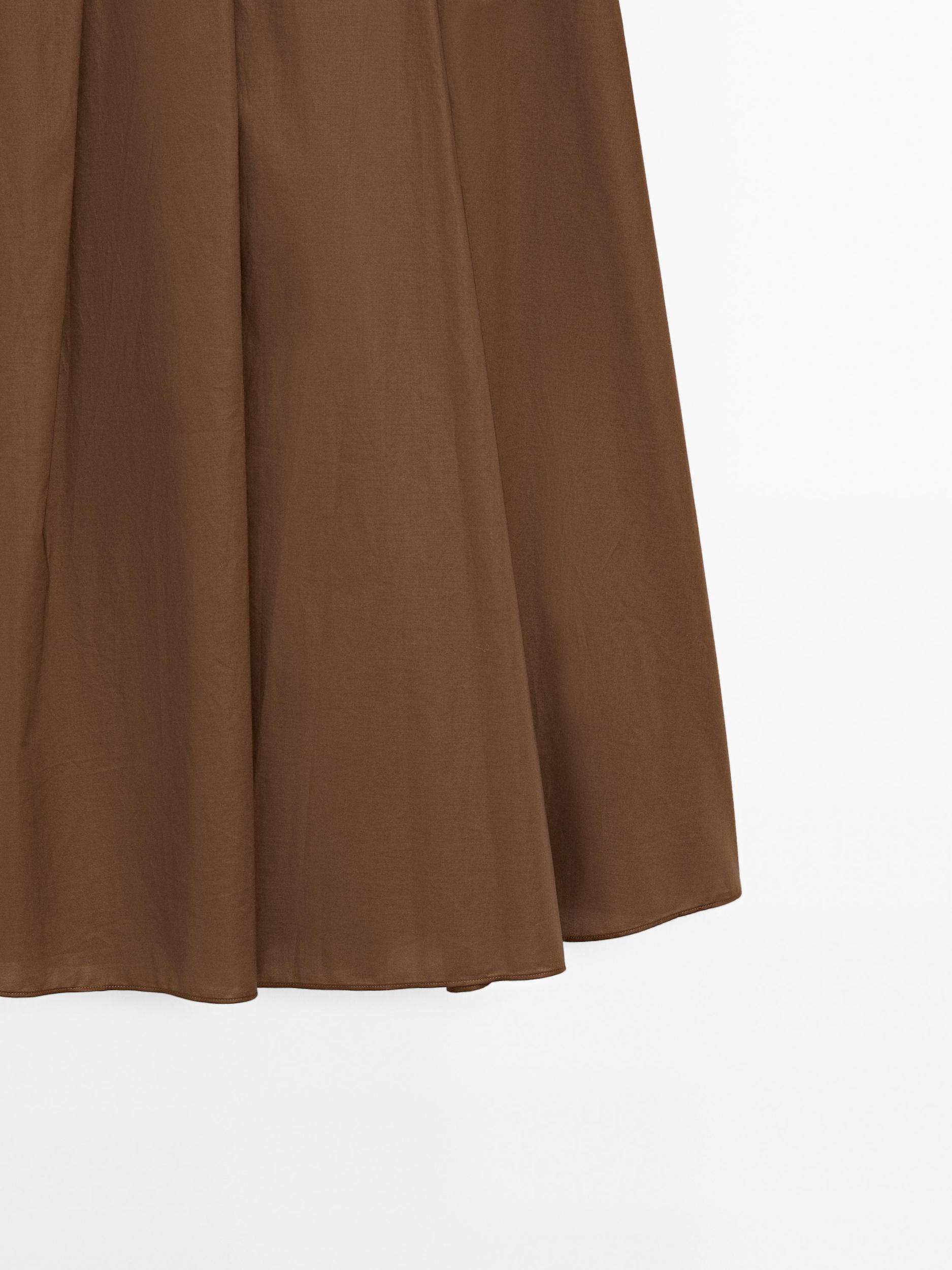 Long box pleat skirt Product Image