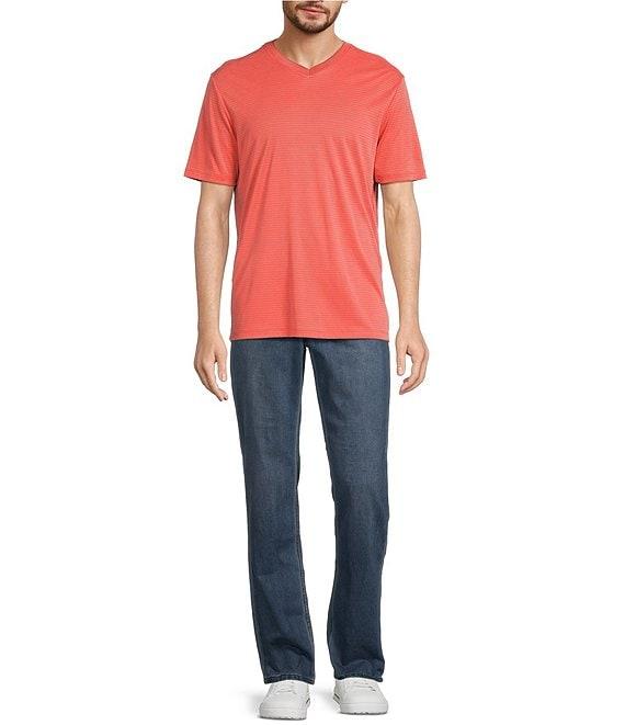 Tommy Bahama Bay Stripe V-Neck Short Sleeve T-Shirt Product Image
