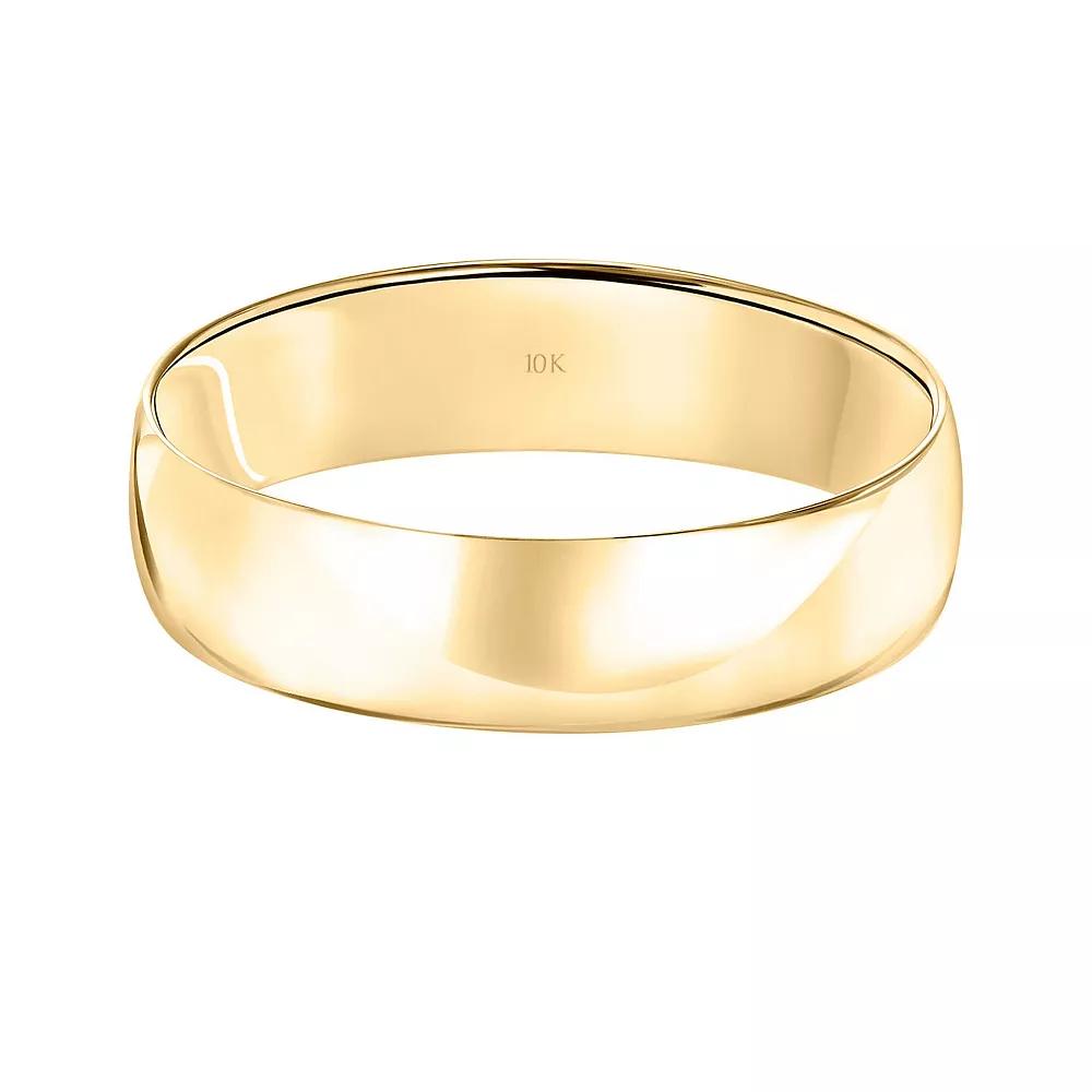 Love Always 10k Gold 5 mm Men's Wedding Band, Size: 11.50, 10k Yellow Gold Product Image