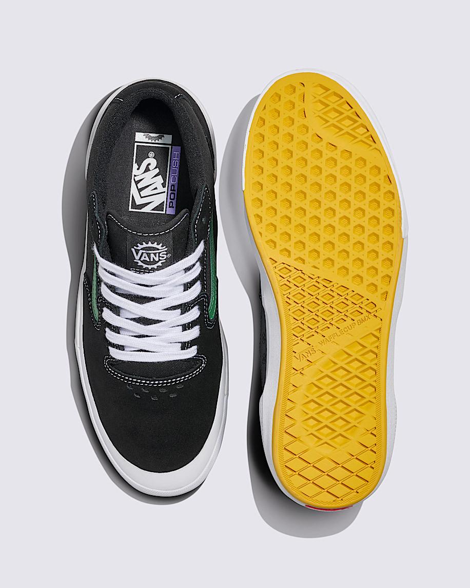 BMX Style 114 Shoe in Black / Sport Green| Vans US Product Image
