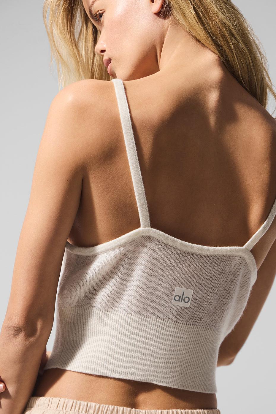 Sheer Cashmere Tank - Ivory Product Image