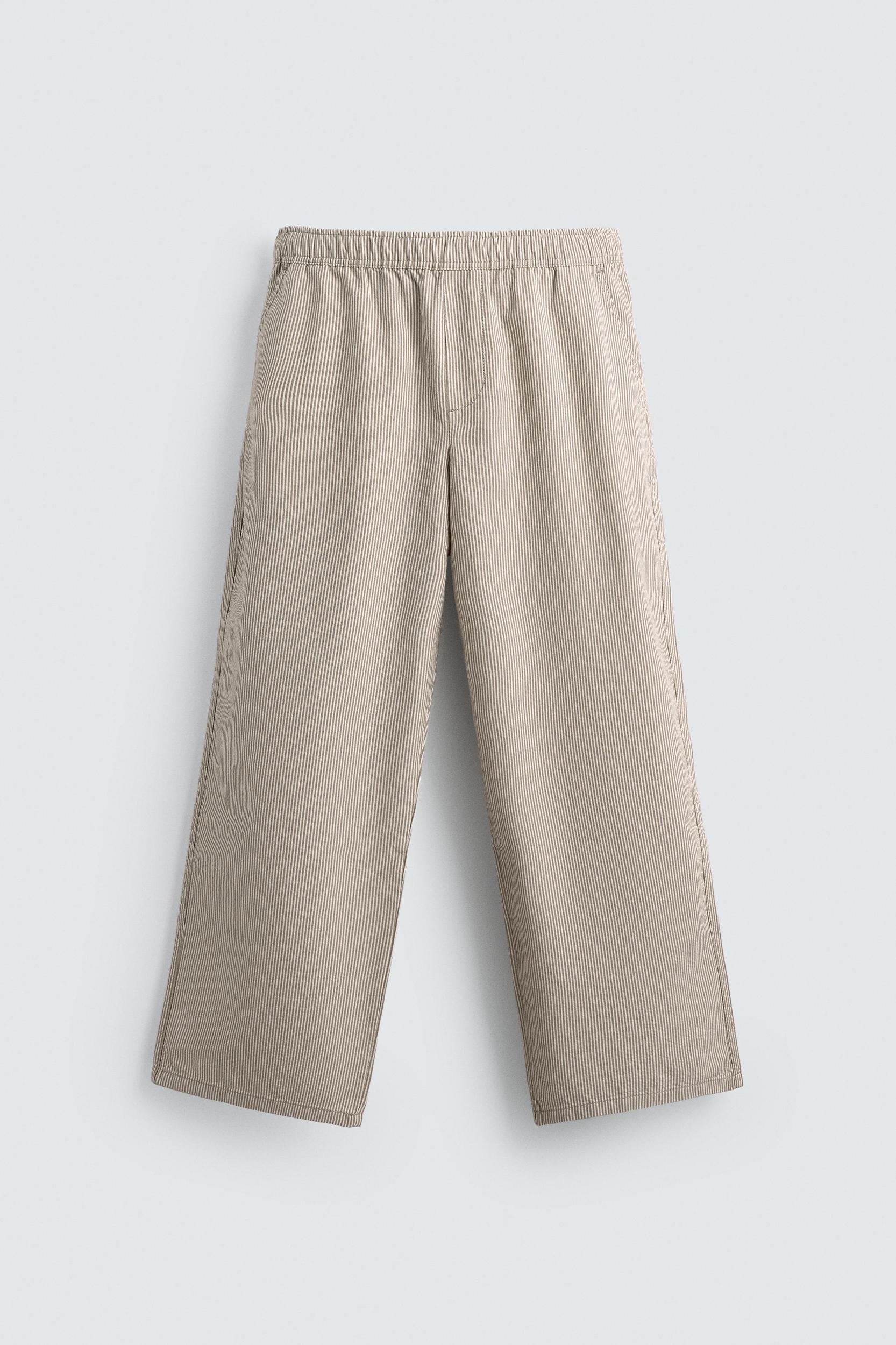 RELAXED FIT STRIPE PANTS Product Image