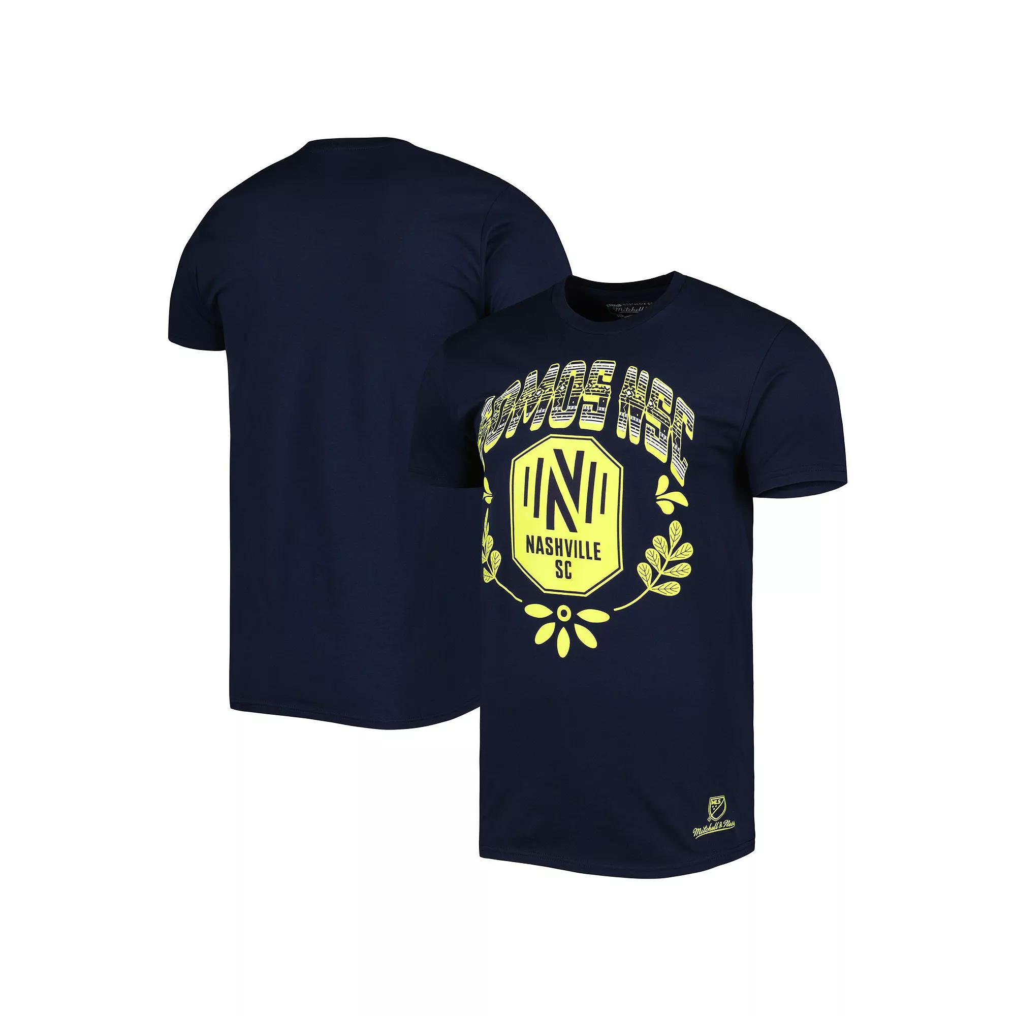 Men's Mitchell & Ness Navy Nashville SC Serape T-Shirt, Size: Small, Mls Blue Product Image