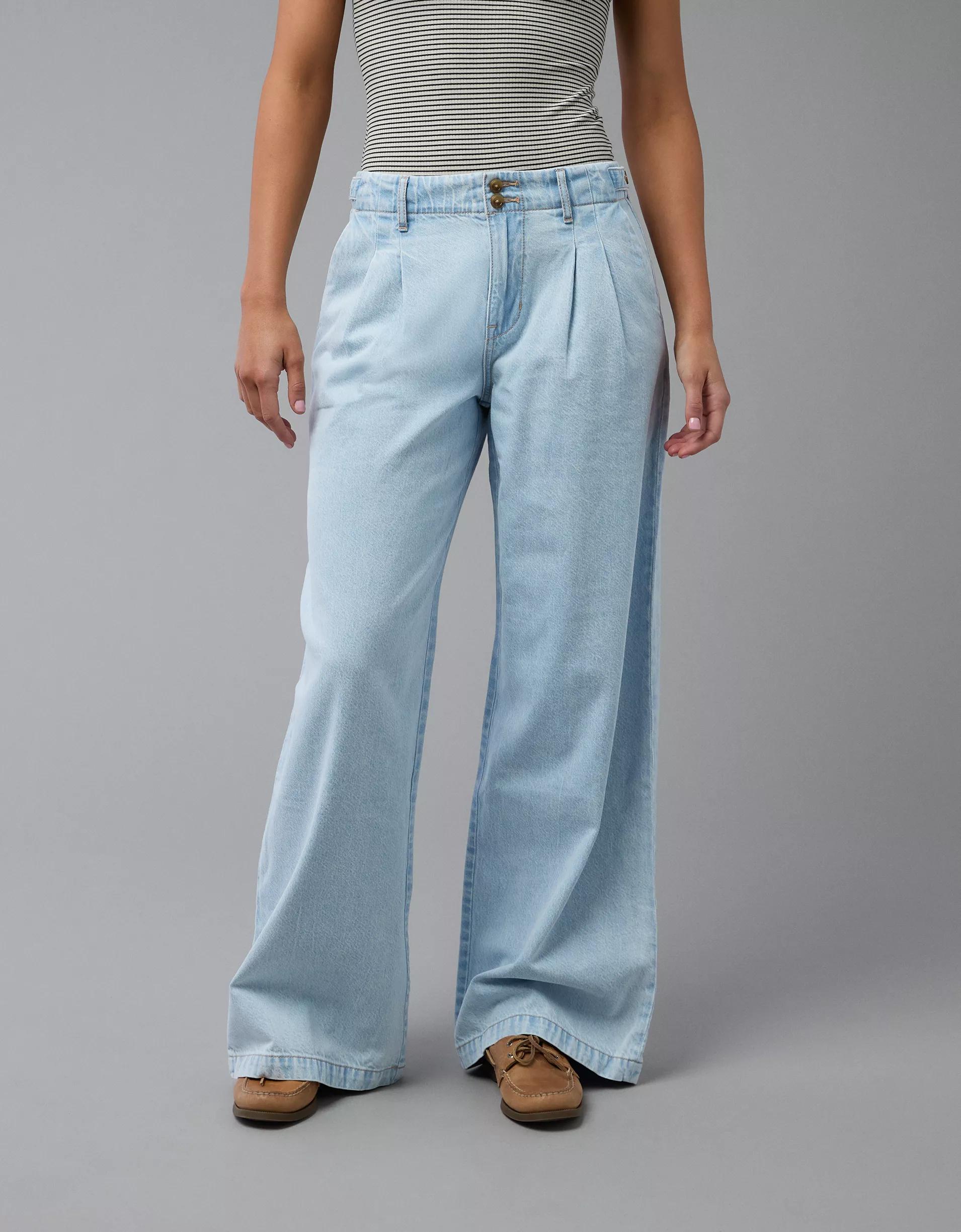 AE Strigid High-Waisted Wide-Leg Trouser Jean Product Image