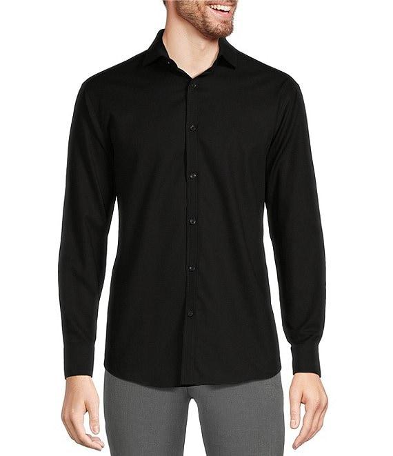 Murano Wardrobe Essentials Solid Dobby Stretch Long Sleeve Woven Shirt Product Image