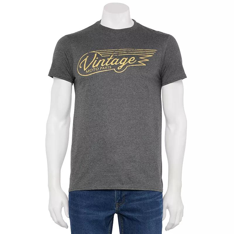 Men's Vintage Moto Parts Graphic Tee,  Product Image