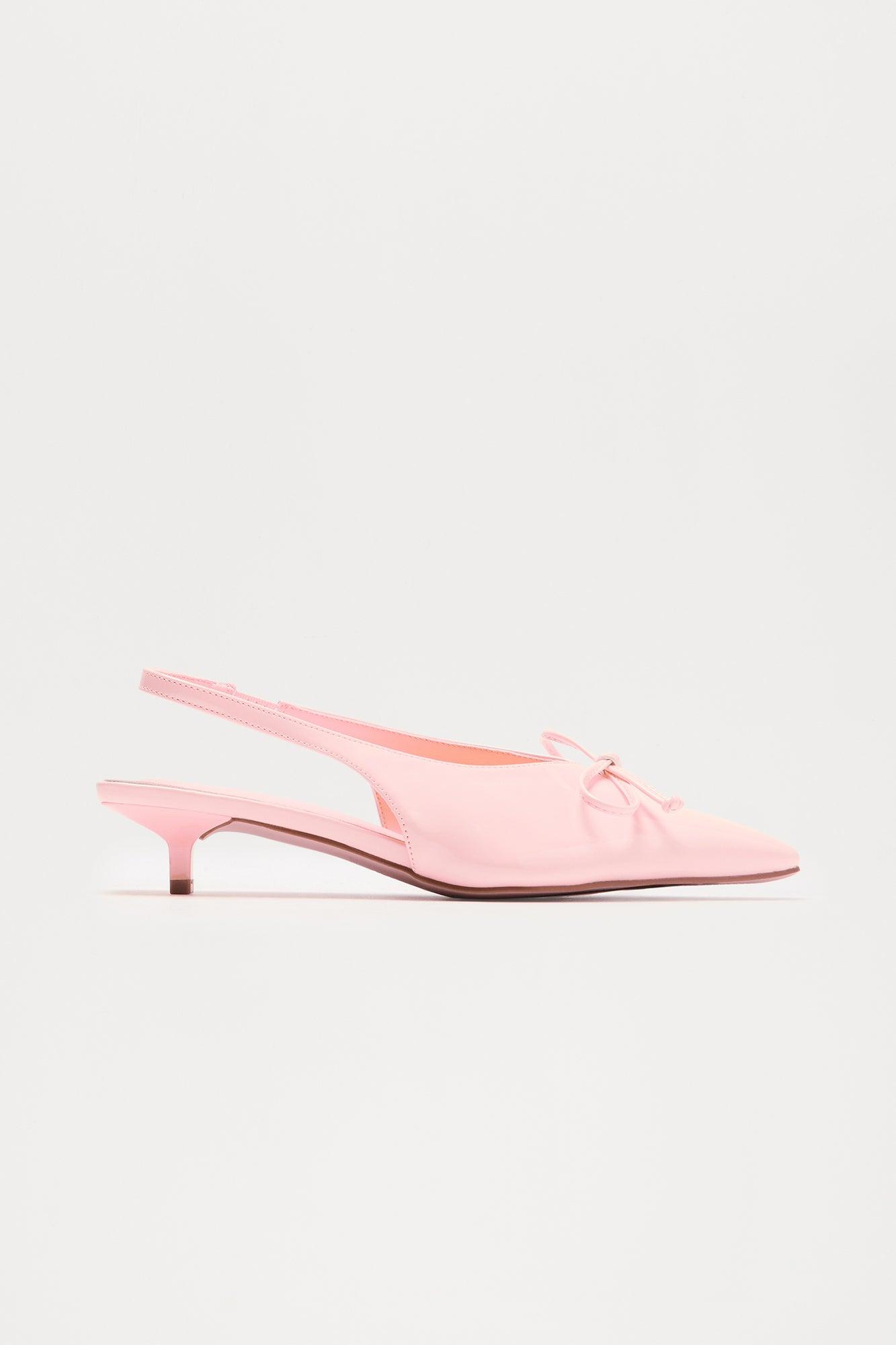 Emberia Kitten Heel Pumps - Blush Product Image
