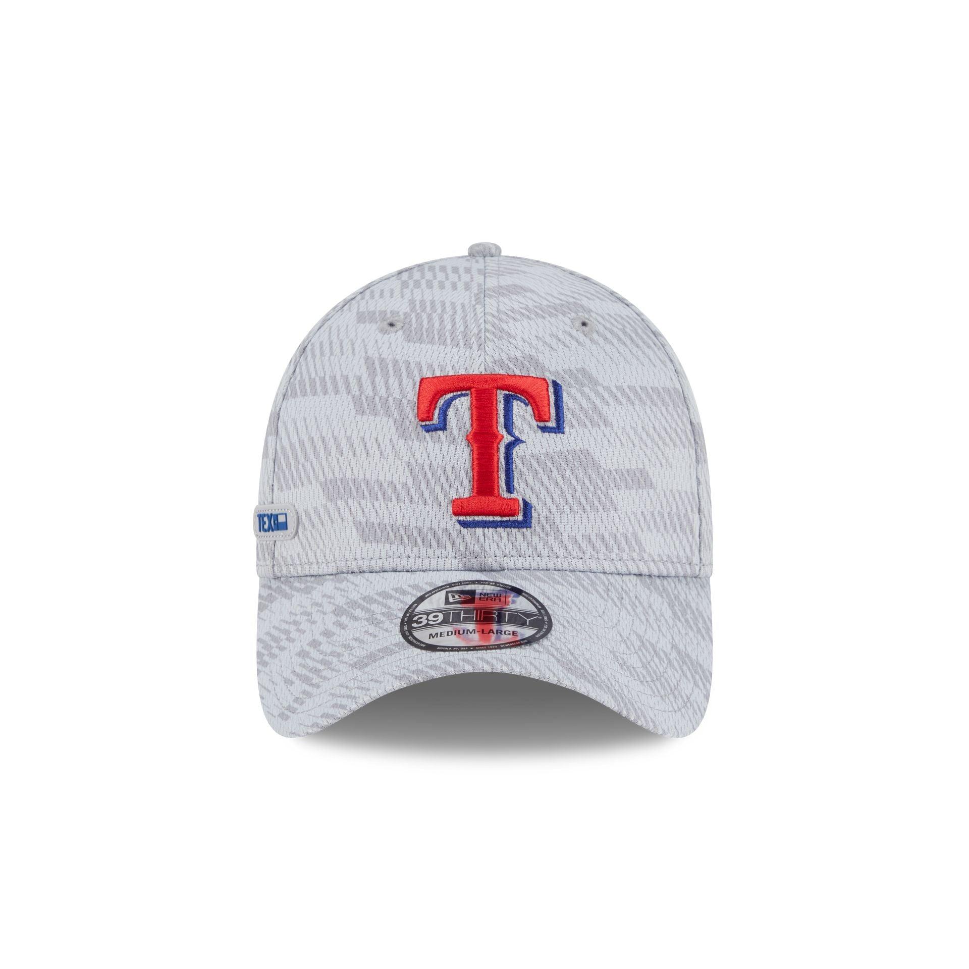 Texas Rangers 2025 Clubhouse Gray 39THIRTY Stretch Fit Male Product Image