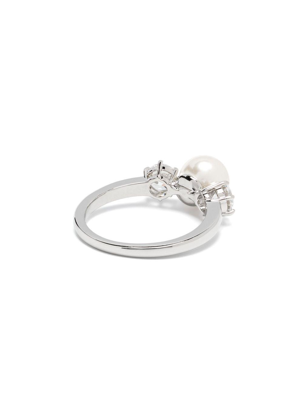 Matrix crystal pearl ring Product Image