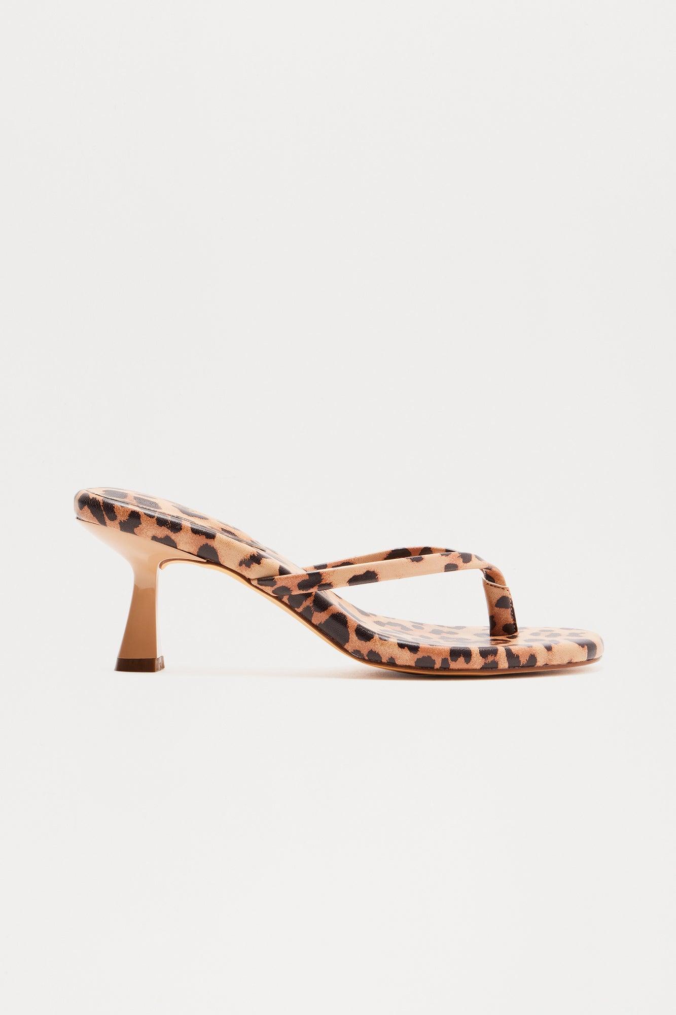 York Thong Mules - Leopard Product Image