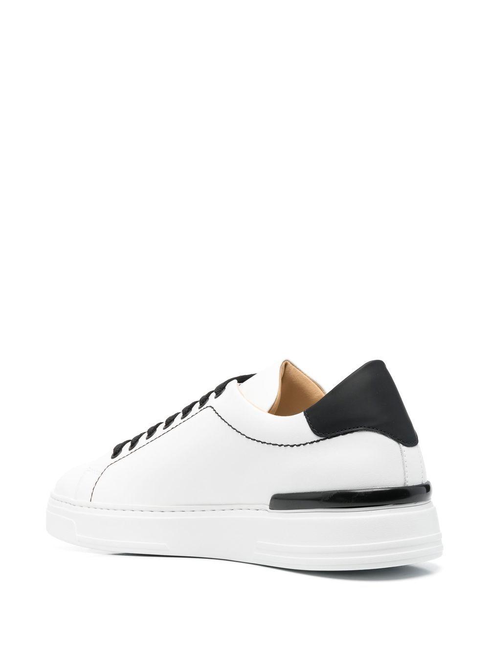 low-top leather sneakers Product Image