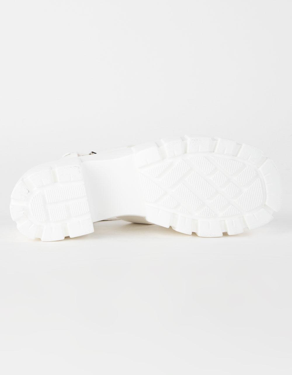 MADDEN GIRL Genesis Cage Platform Womens Sandals - WHITE Product Image