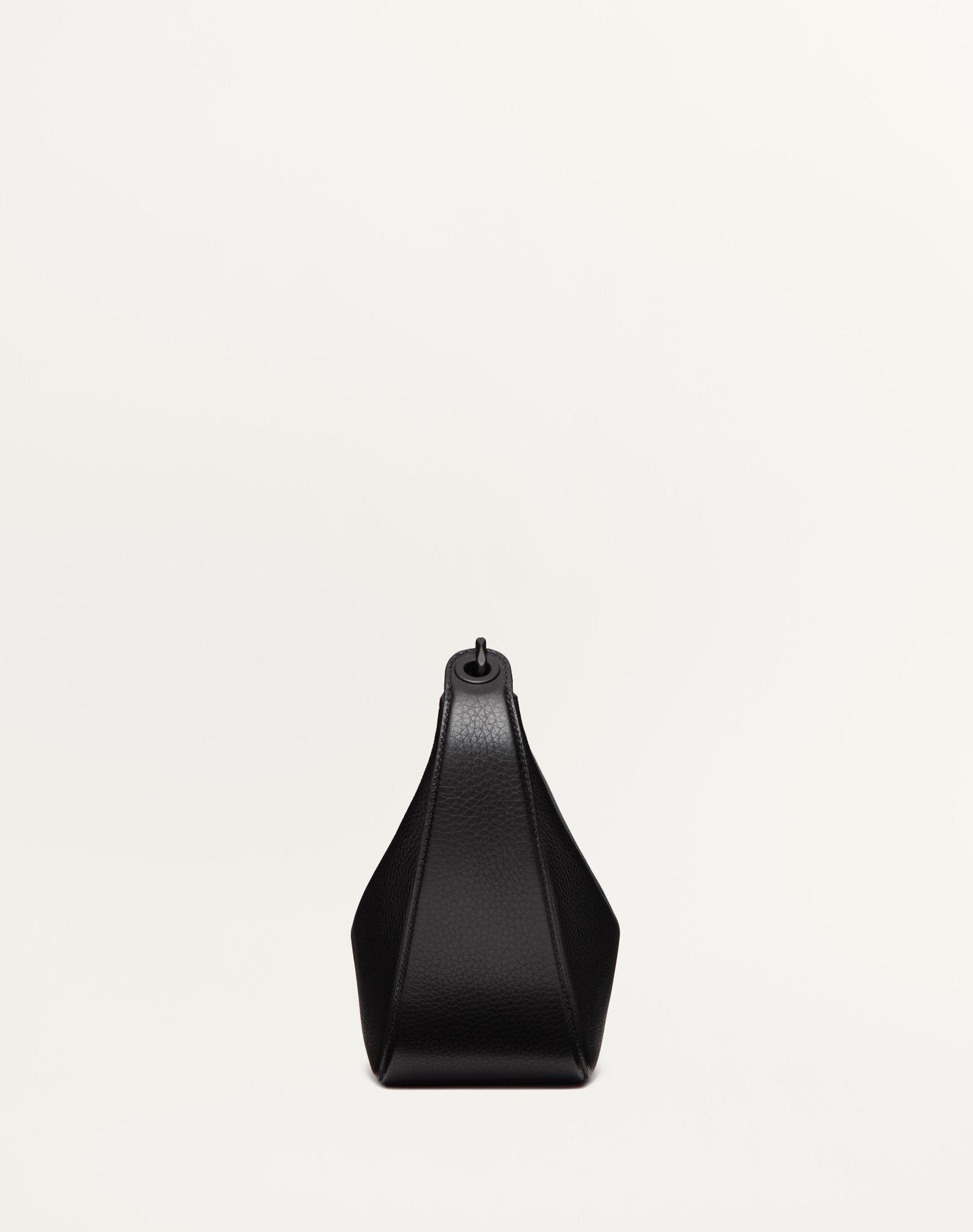 Vlogo Moon Small Hobo Bag In Grainy Calfskin With Chain Product Image