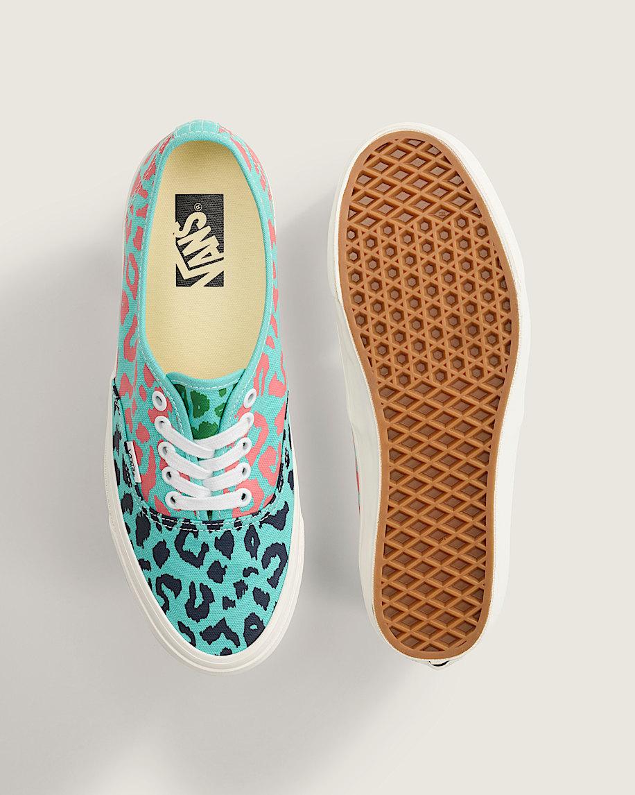 Premium Authentic Shoe in Cheetah Pool Blue| Vans US Product Image