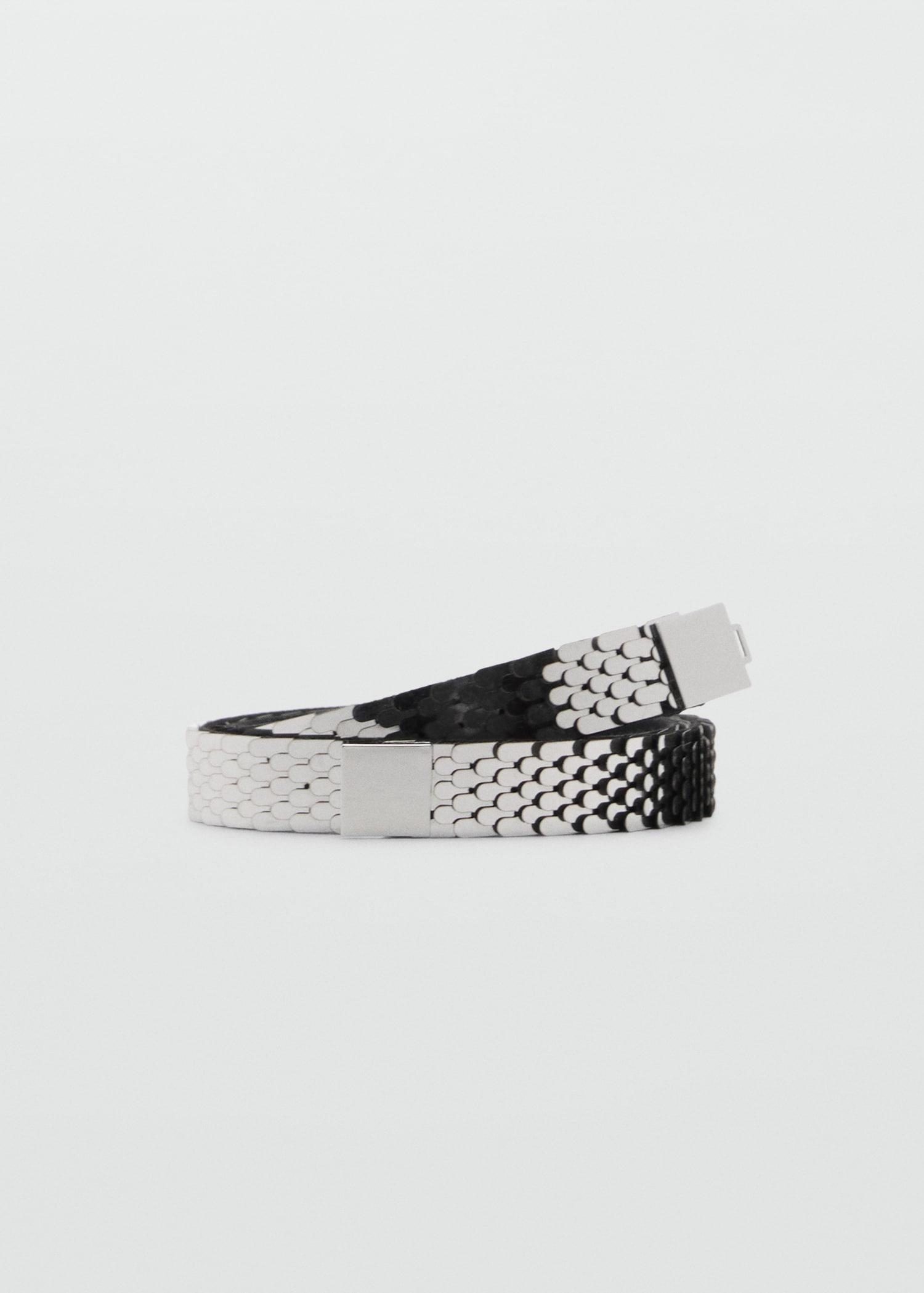 Skinny metal belt - Women | MANGO USA Product Image