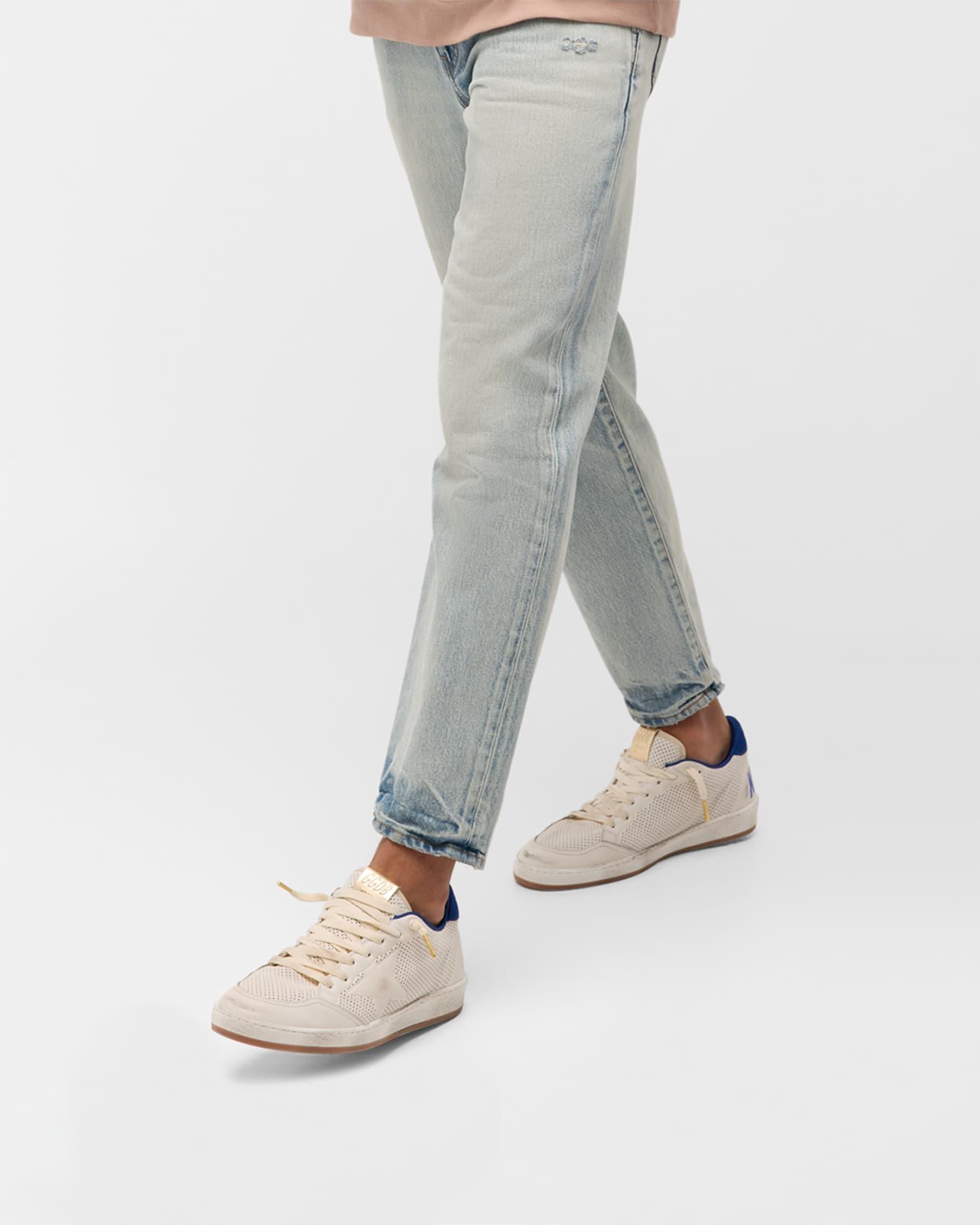 Men's Ball Star Perforated Leather Low-Top Sneakers  Product Image