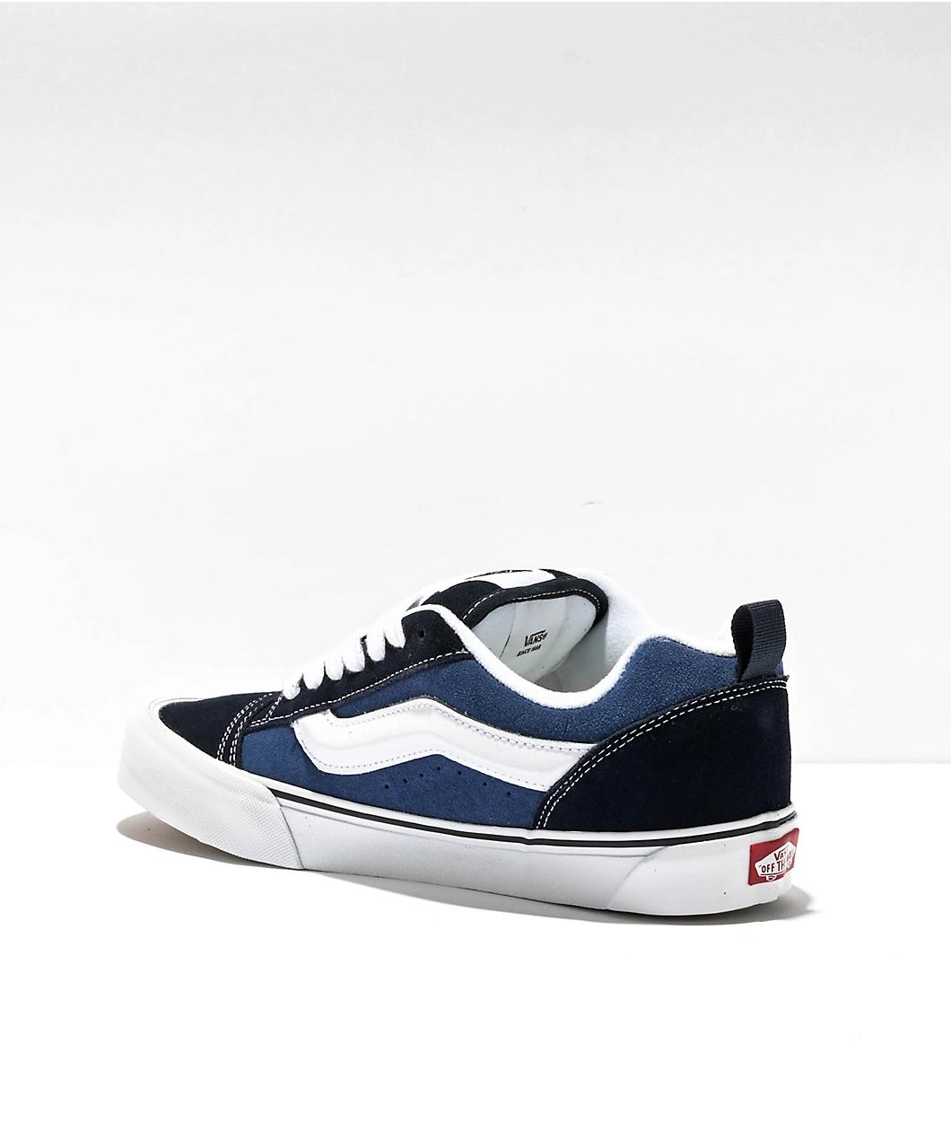 Vans Knu Skool Navy Blue Skate Shoes Product Image