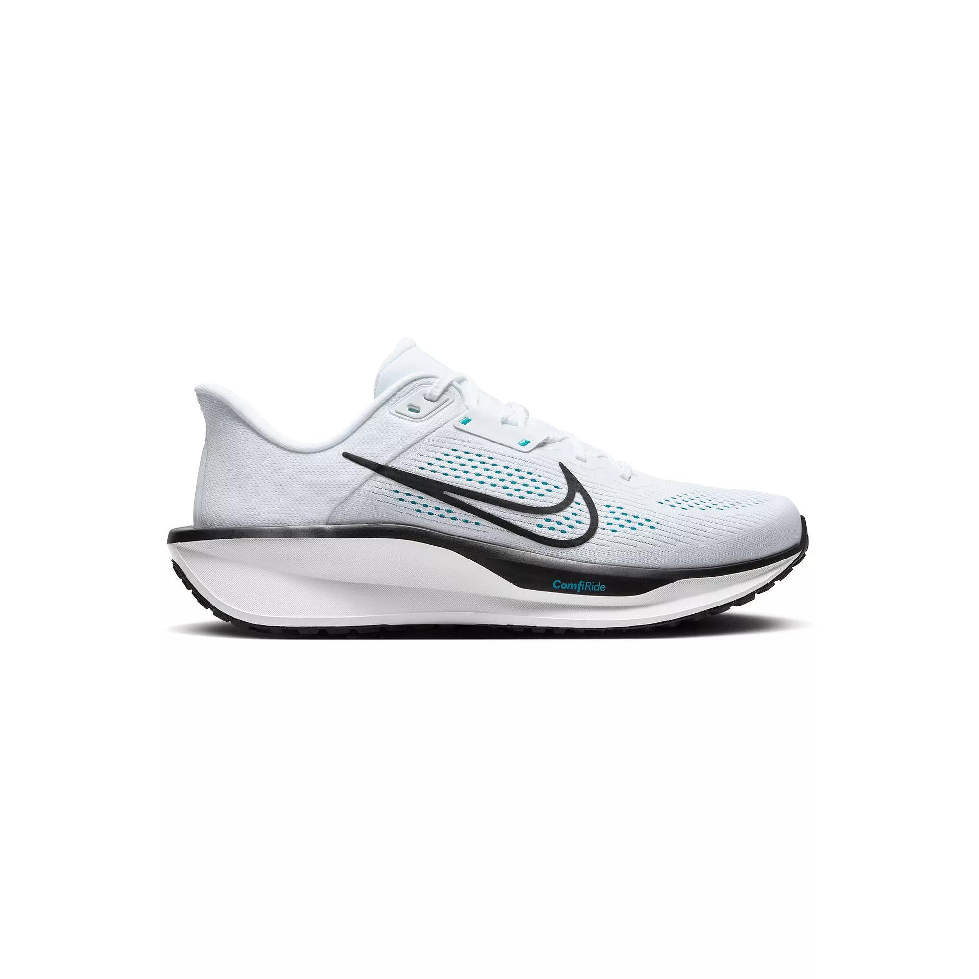 Nike Quest 6 Men's Road Running Shoes, Size: 9.5, White Black Cactus Product Image