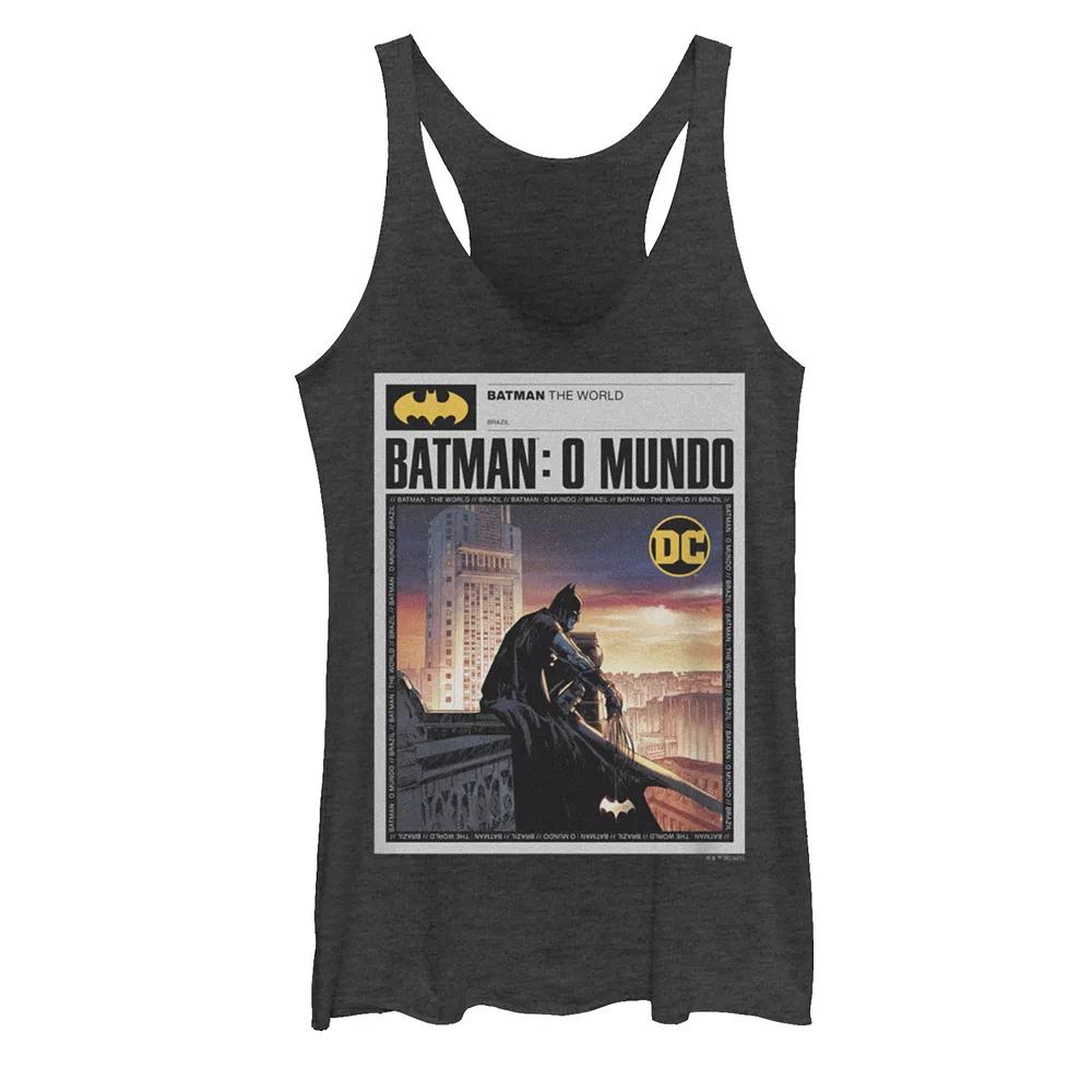 Juniors' Batman: The World Mexico News Poster Tank Top, Girl's,  Product Image