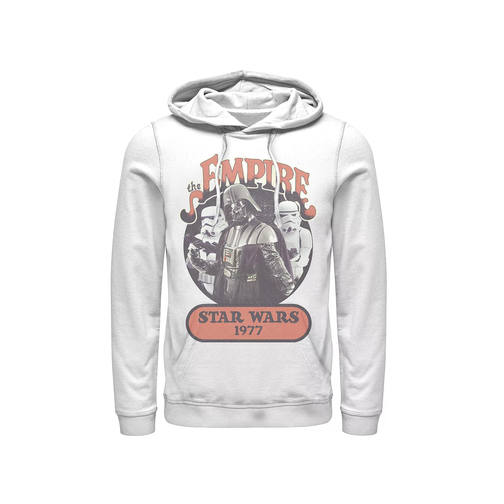 Men's Star Wars Darth Vader Stormtroopers Vintage 1977 Empire Hoodie, Size: Medium, White Product Image