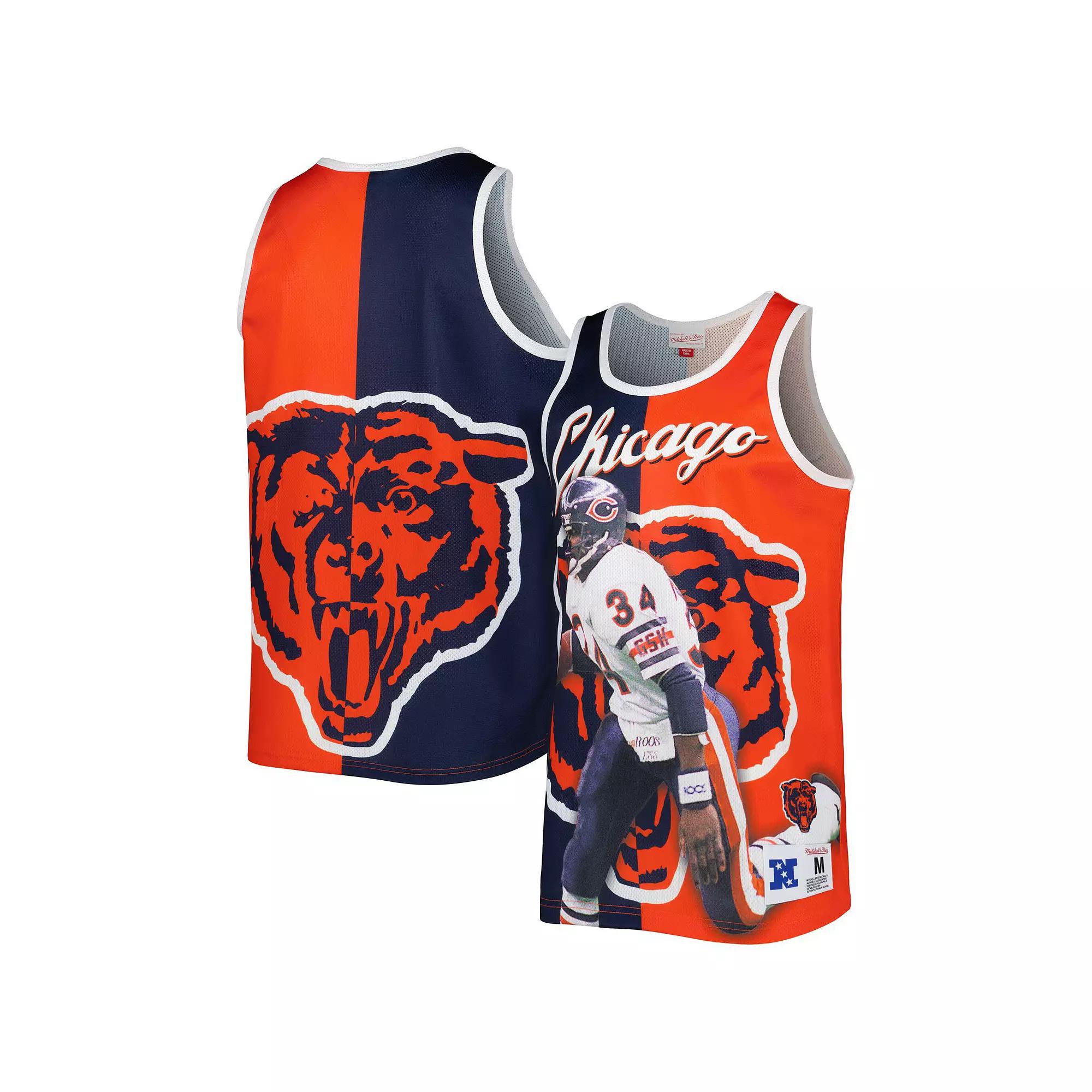 Mens Mitchell & Ness Walter Payton /Orange Chicago Bears Retired Player Graphic Tank Top Blue Product Image
