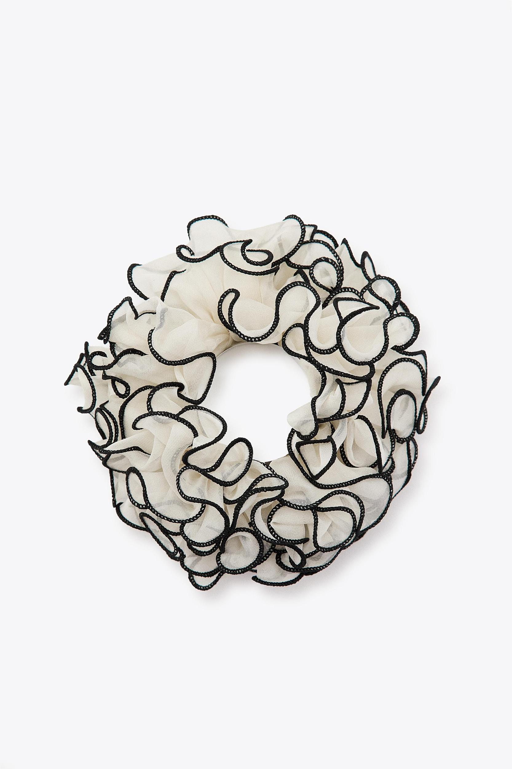 CONTRAST GAUZE MAXI SCRUNCHIE Product Image