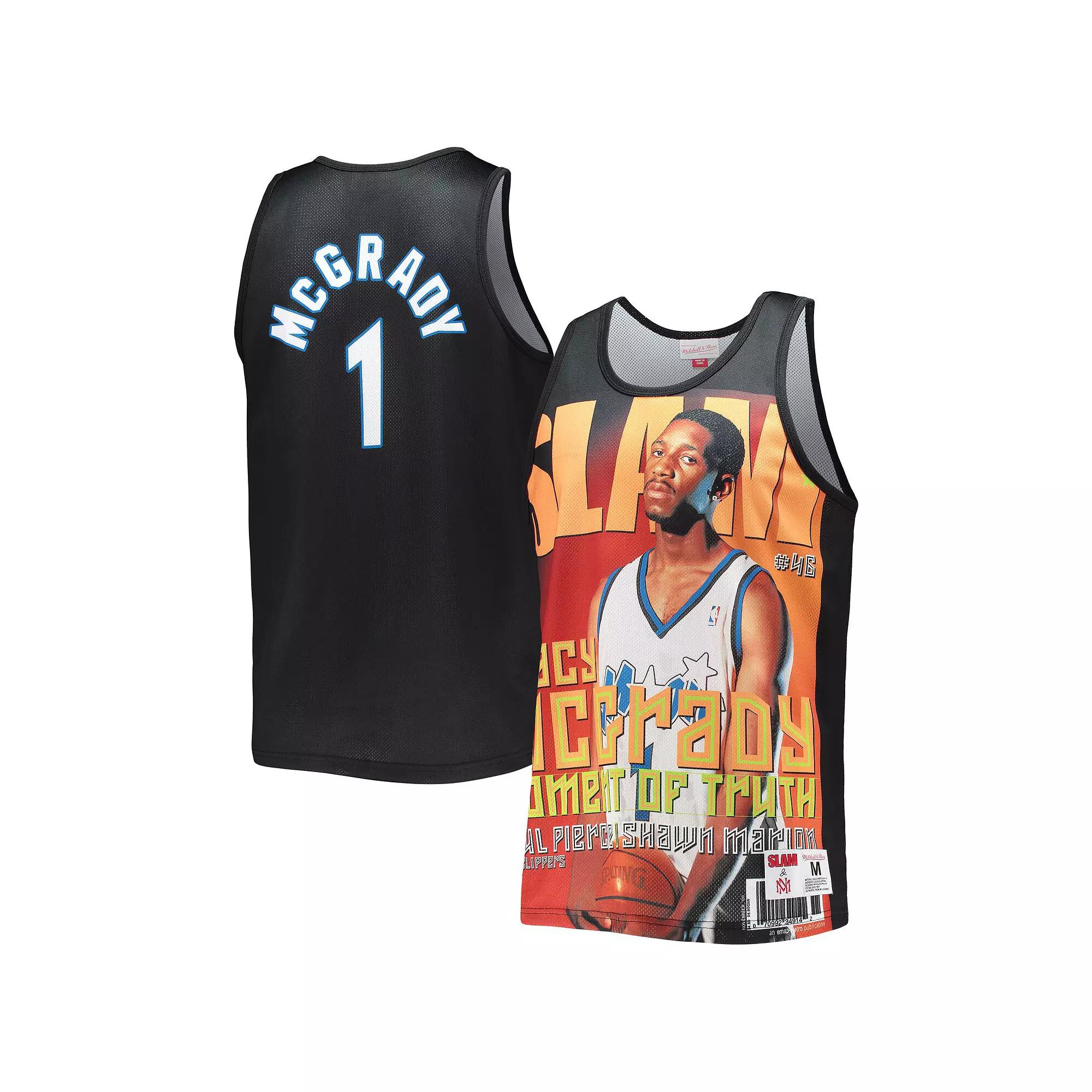 Men's Mitchell & Ness Tracy McGrady Black Orlando Magic Slam Player Tank Top, Size: 3XL, Mag Black Product Image