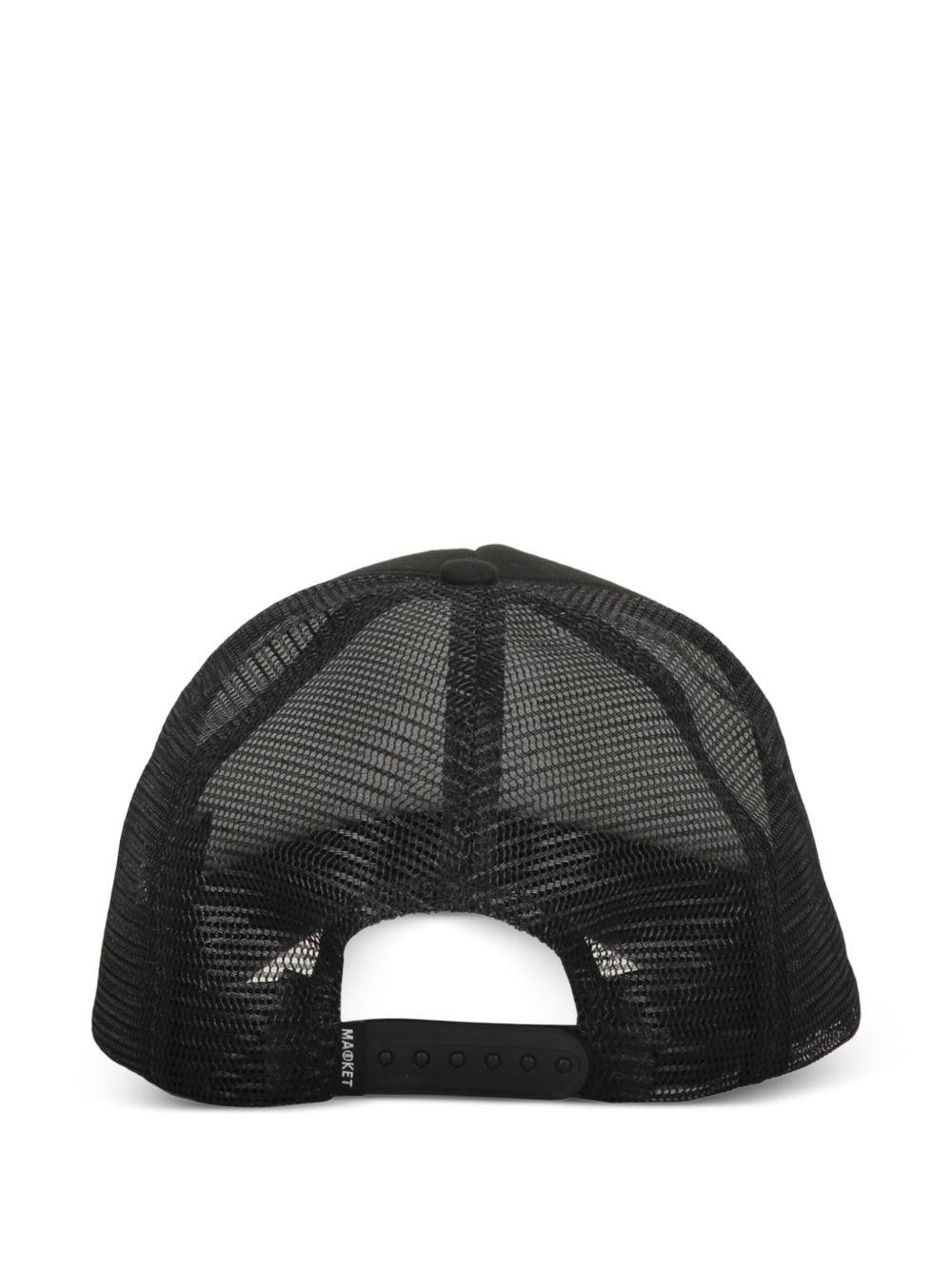 embroidered-crest curved-peak cap Product Image