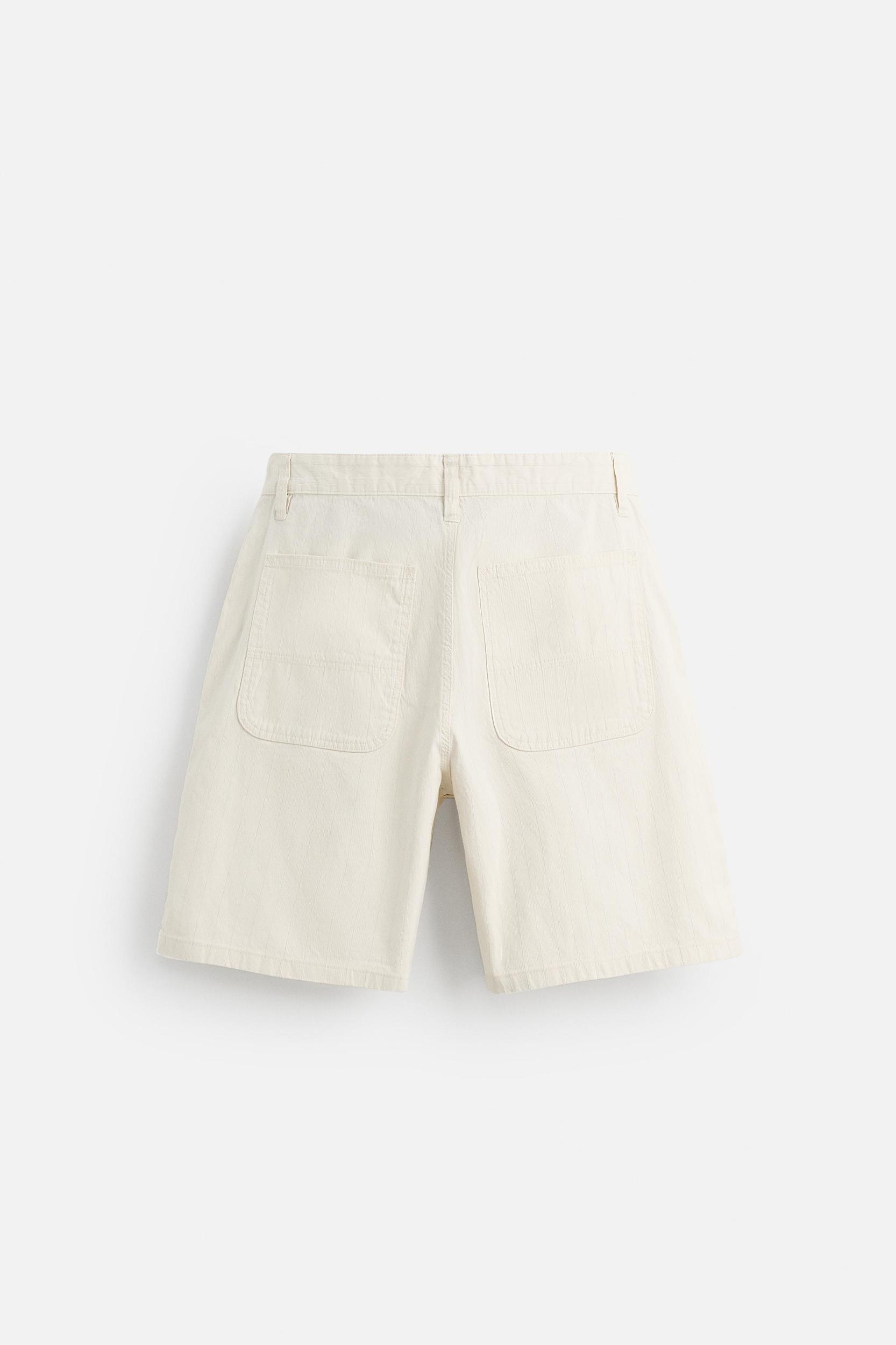 STRIPED REGULAR FIT SHORTS Product Image