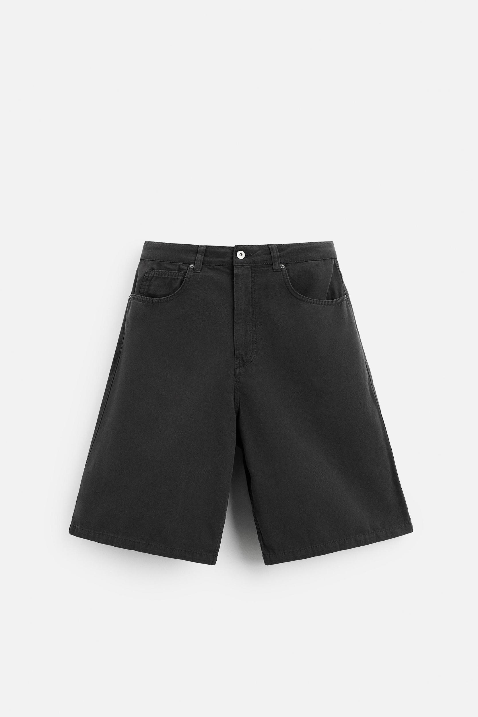 WASHED OVERSIZED FIT BERMUDA SHORTS Product Image