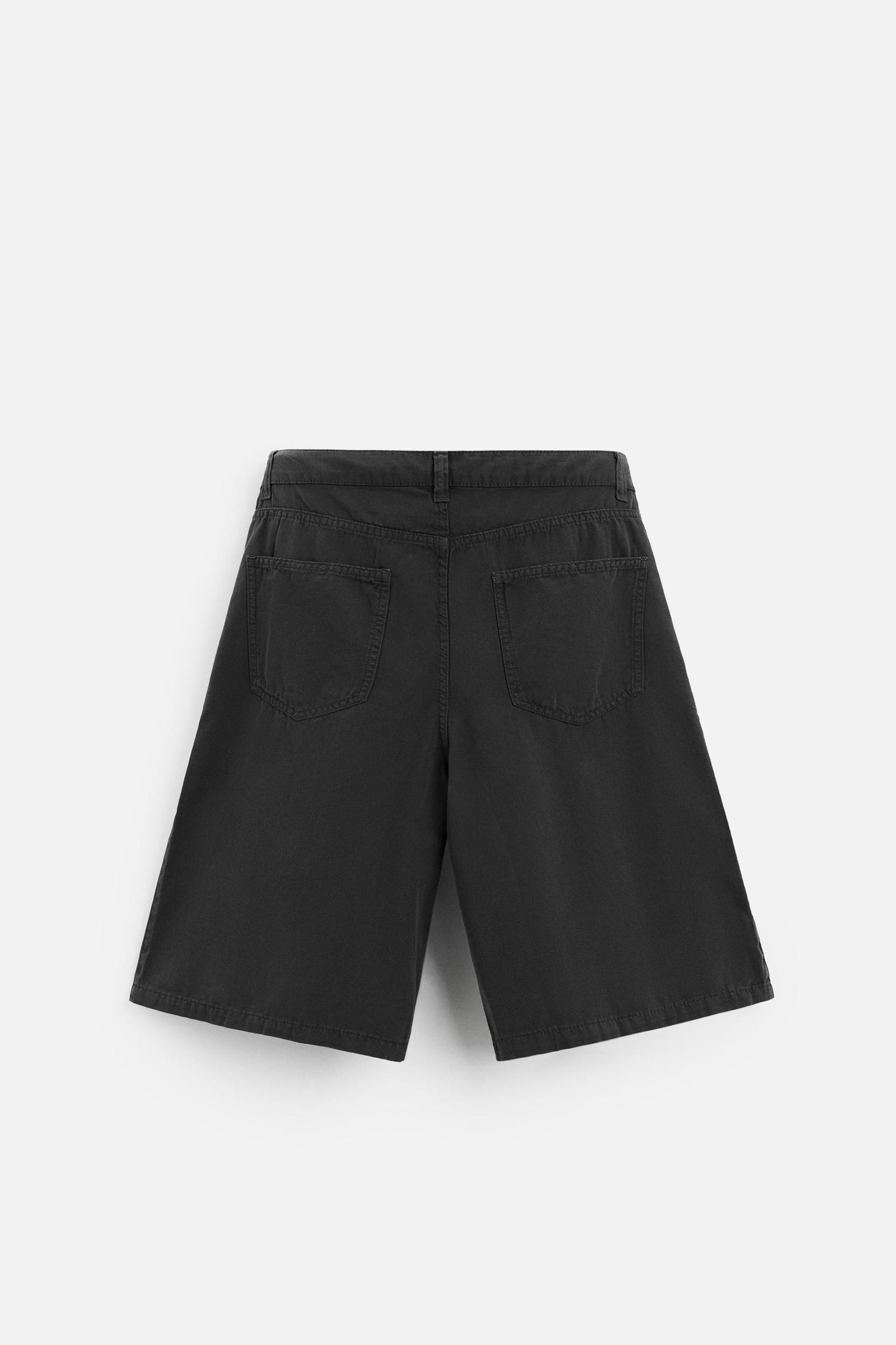 WASHED OVERSIZED FIT BERMUDA SHORTS Product Image