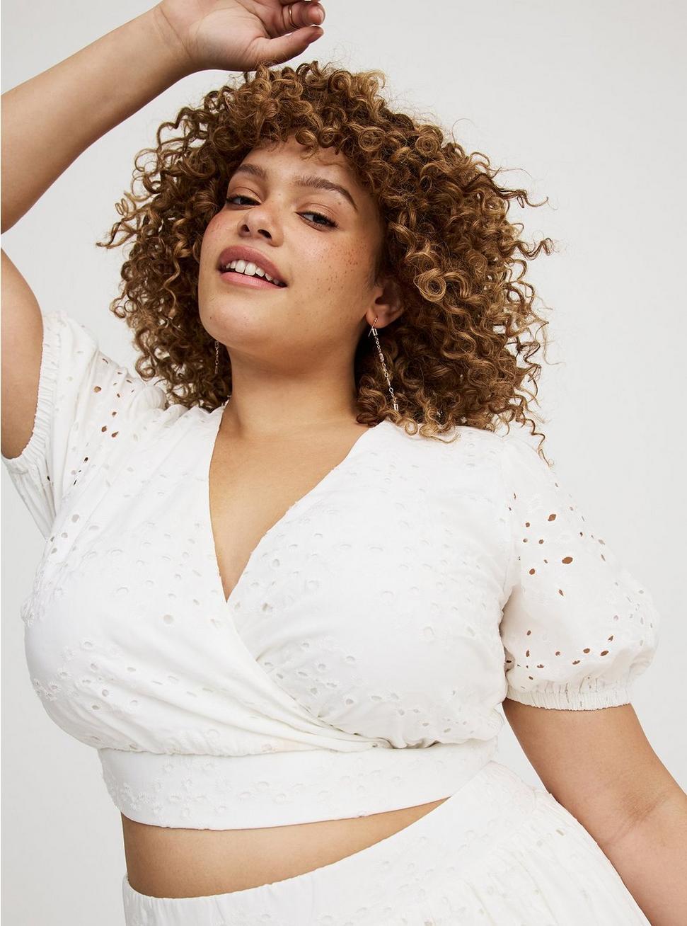 Surplice Scallop Mini Skirt Set Product Image