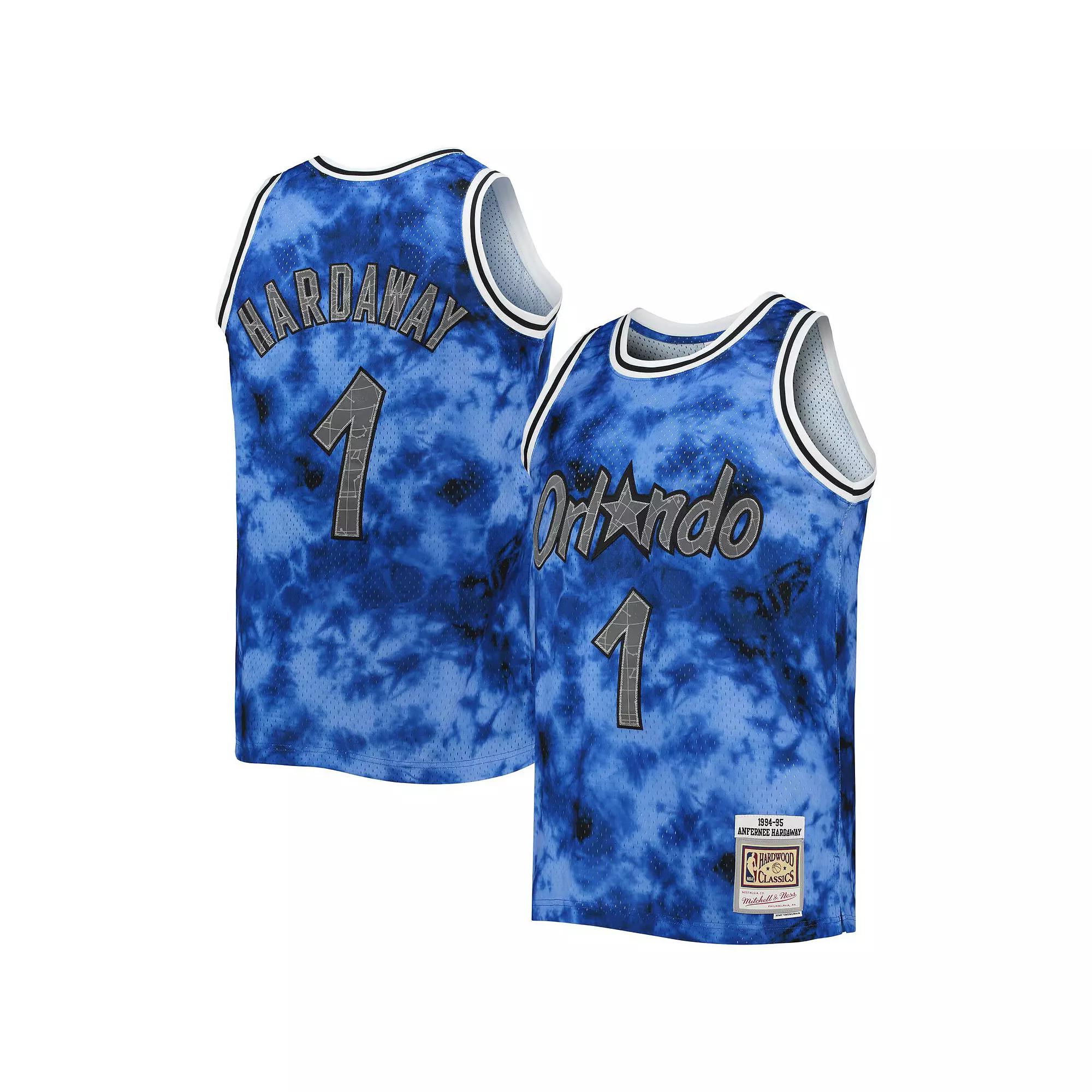 Men's Mitchell & Ness Penny Hardaway Blue Orlando Magic 1994/95 Galaxy Swingman Jersey, Size: Small, Mag Blue Product Image