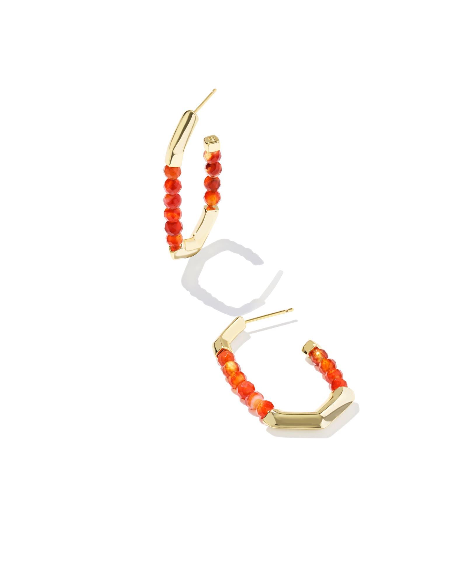 Sylvia Gold Hoop Earrings Product Image