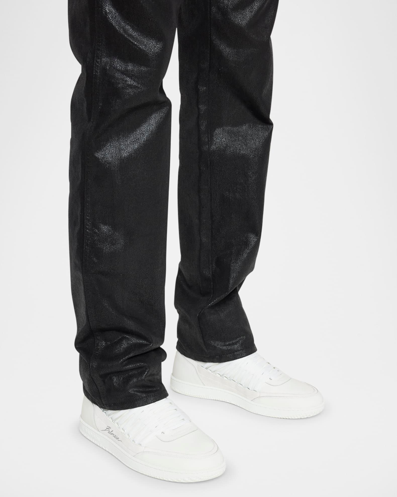 Men's Swan Leather Mid-Top Sneakers  Product Image