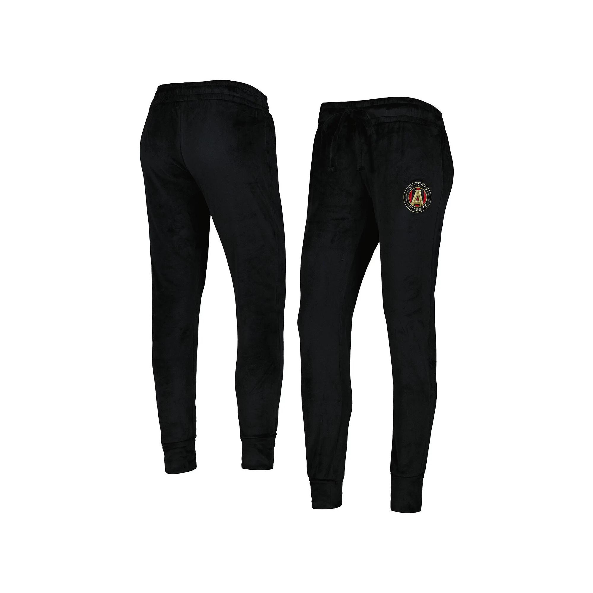 Women's Concepts Sport Black Atlanta United FC Intermission Velour Cuffed Pants, Size: Small, Atu Black Product Image