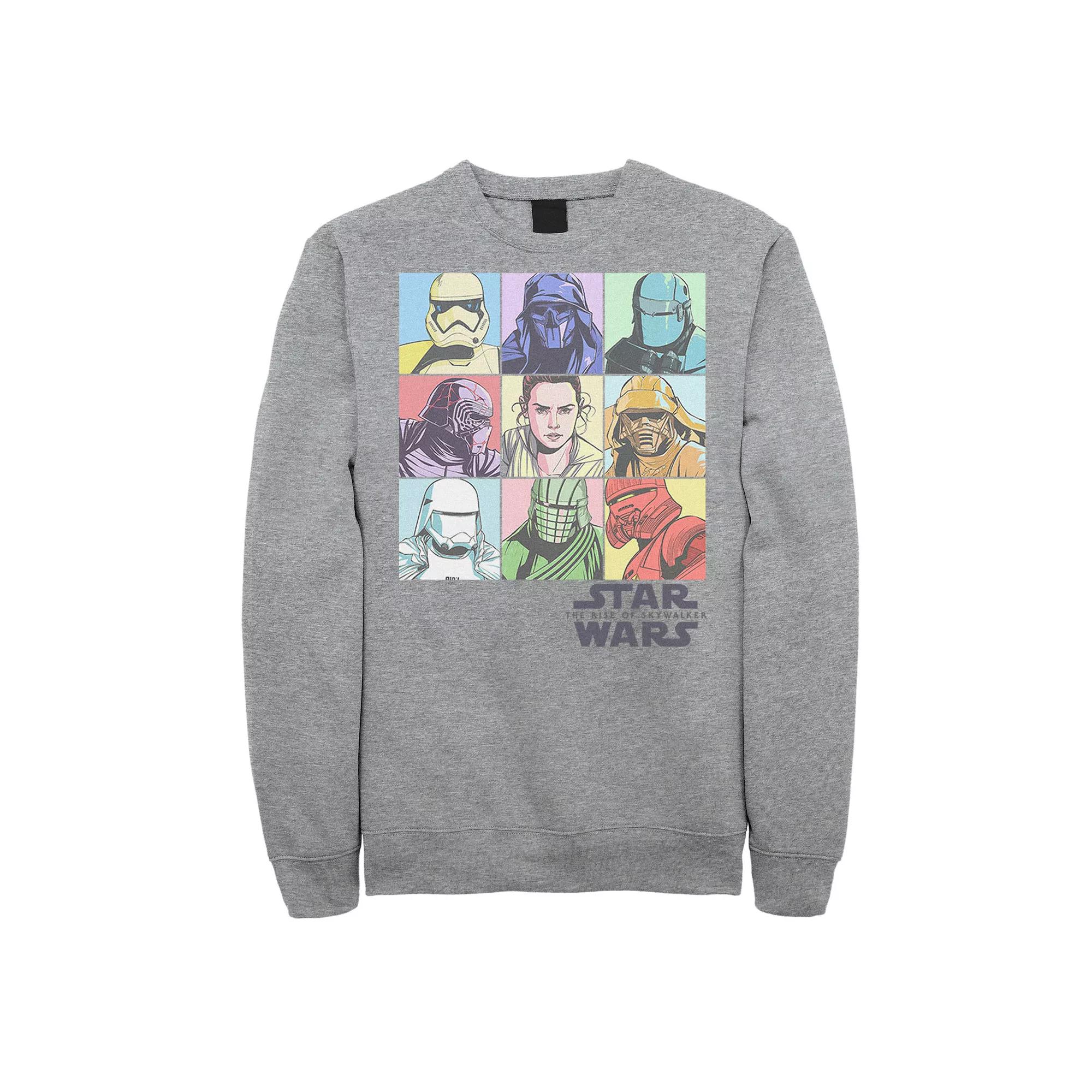 Men's Star Wars The Rise of Skywalker Pastel Character Bingo Graphic Fleece Pullover,  Product Image