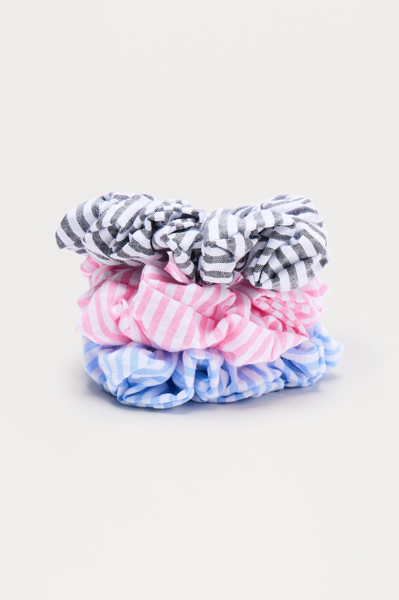 Lazy Weekend 3 Piece Scrunchie Set - Multi Color Product Image