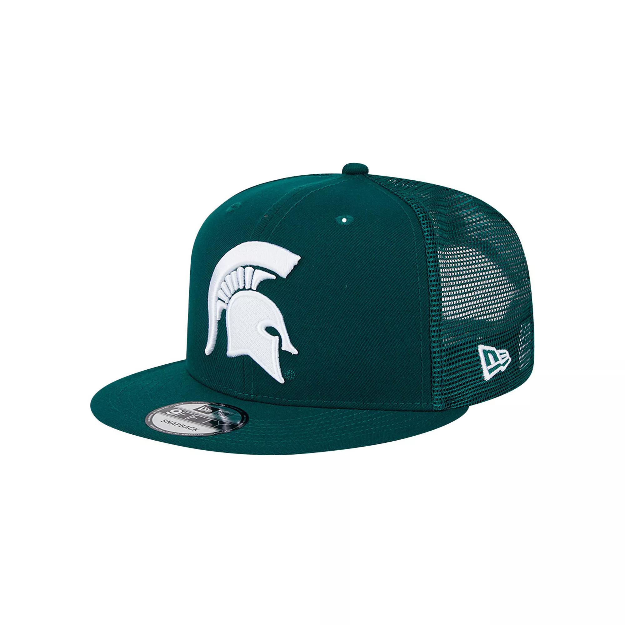 Mens New Era Michigan State Spartans Trucker 9FIFTY Snapback Hat Product Image