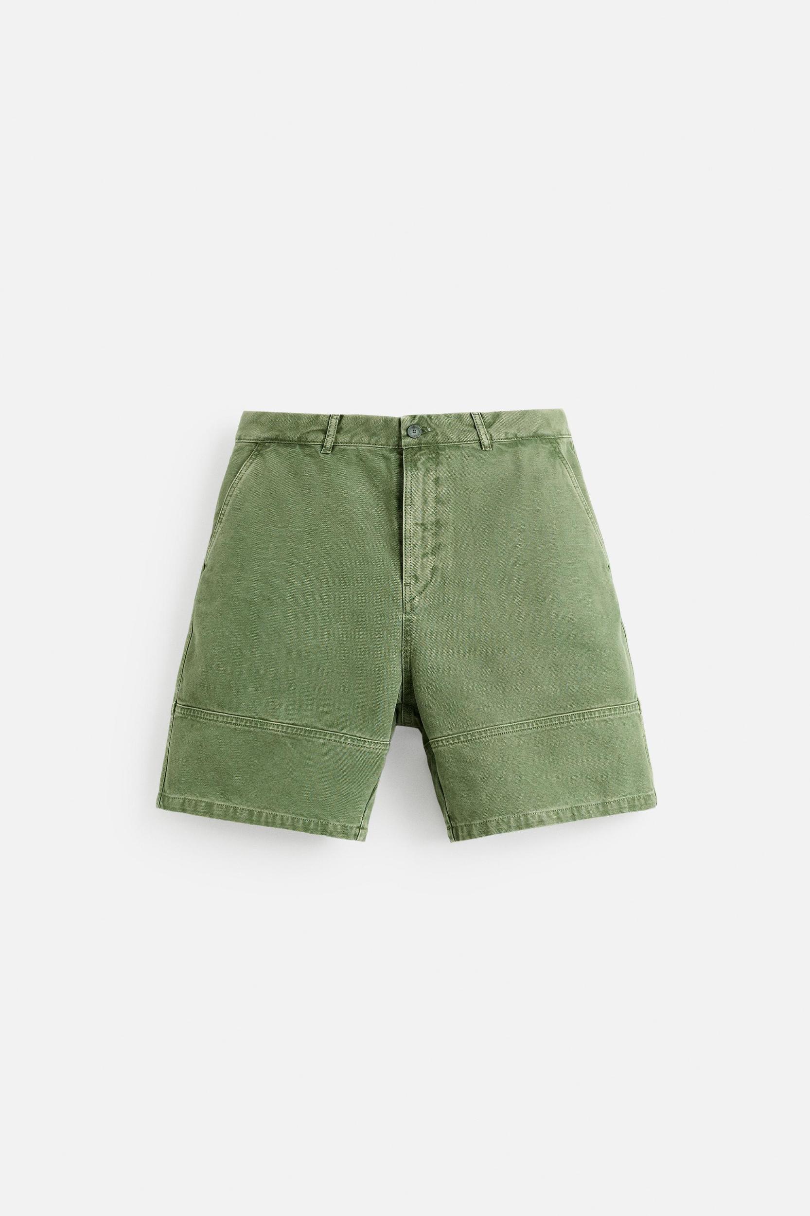 WASHED CANVAS SHORTS Product Image