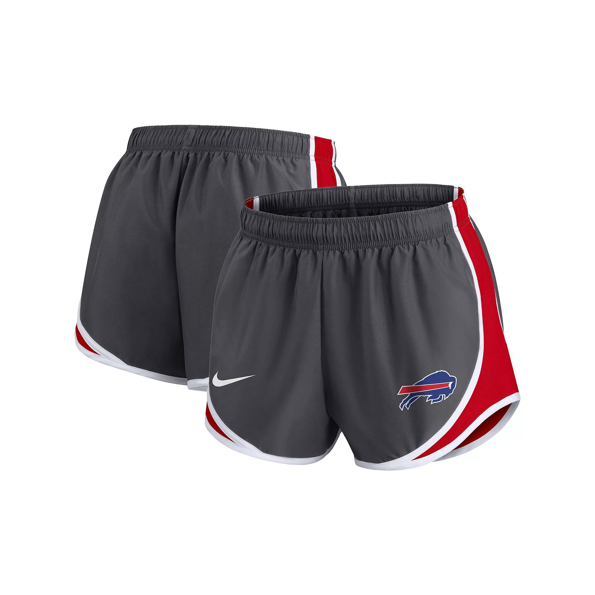 Womens Nike Charcoal Buffalo Bills Plus Size Logo Performance Tempo Shorts Product Image