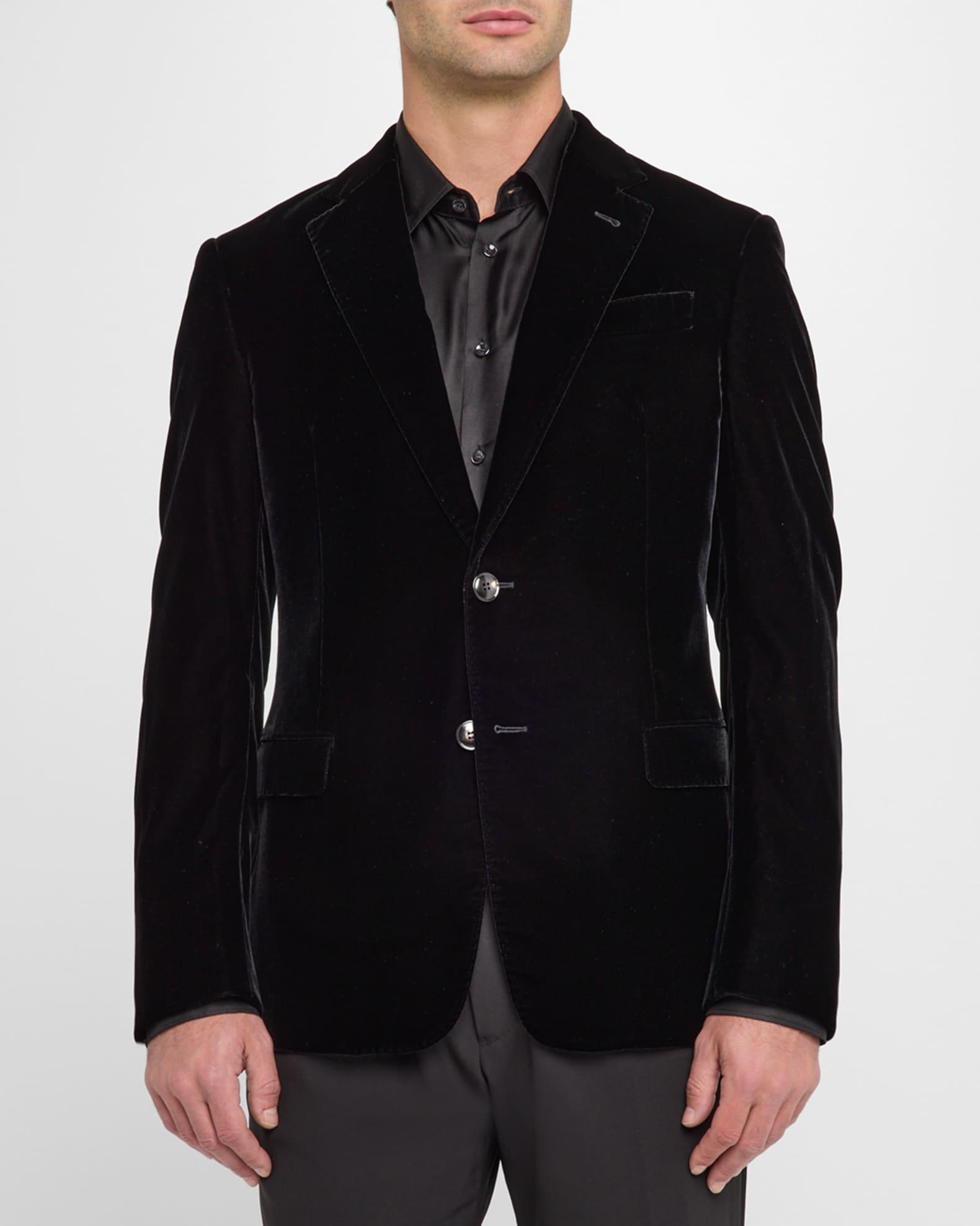 Men's Velvet Notch Lapel Dinner Jacket Product Image