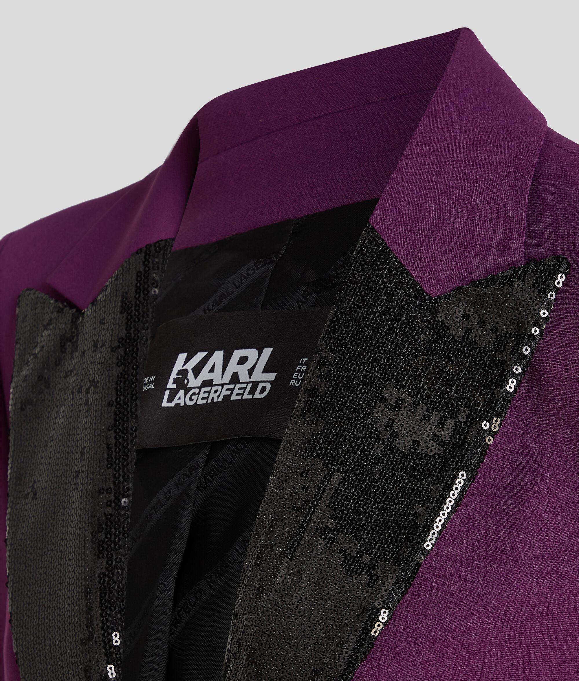 SEQUIN LAPEL BLAZER Product Image