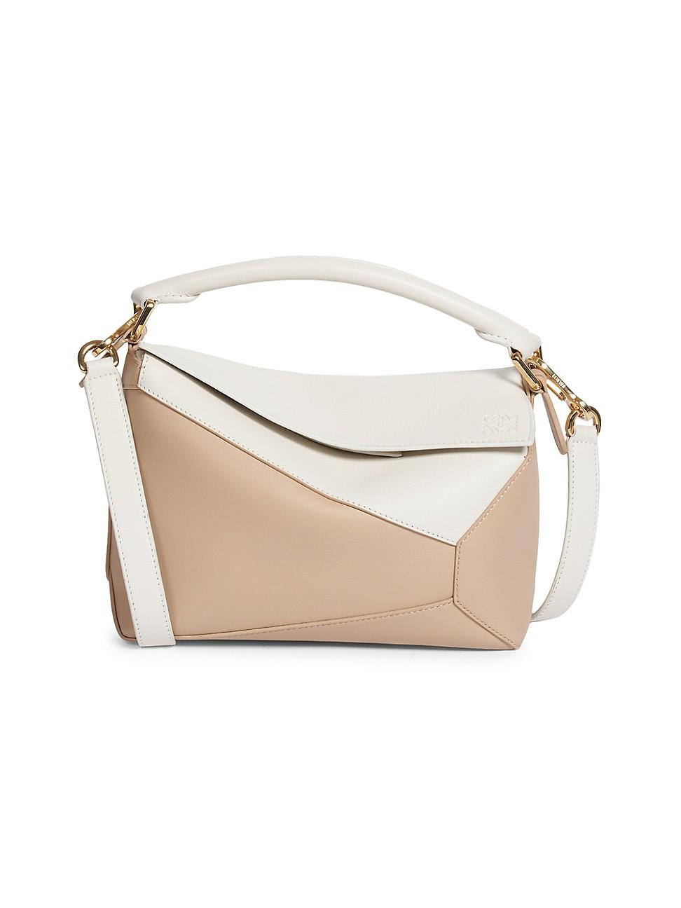 Womens Small Puzzle Edge Leather Bag Product Image