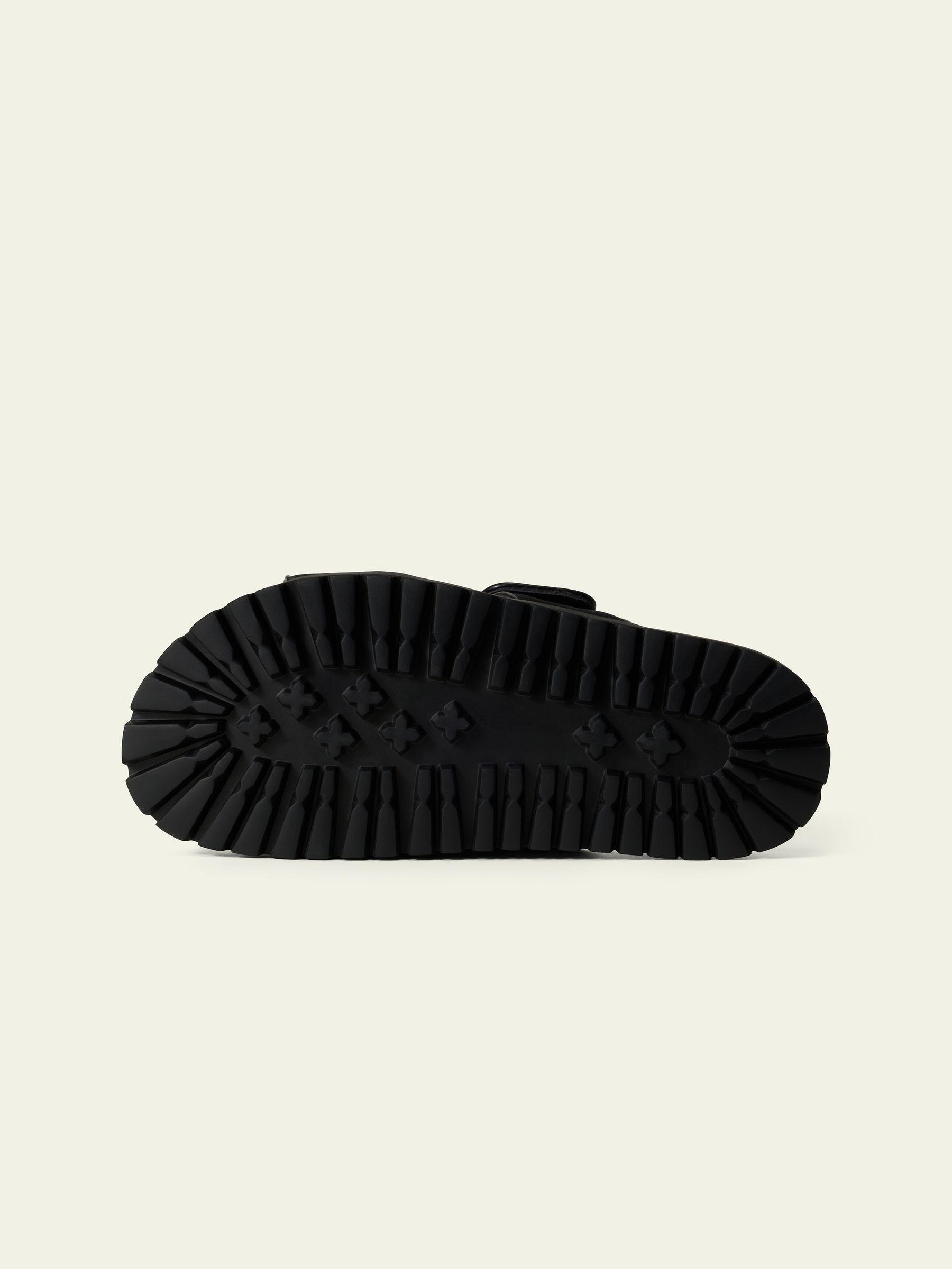 Silk Charmeuse Double-Strap Flat Sandals Product Image