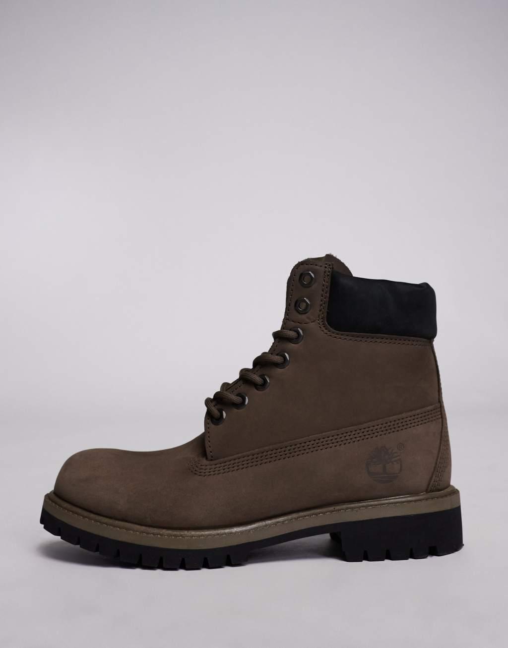 Timberland 6 inch lace up waterproof boots in brown Product Image