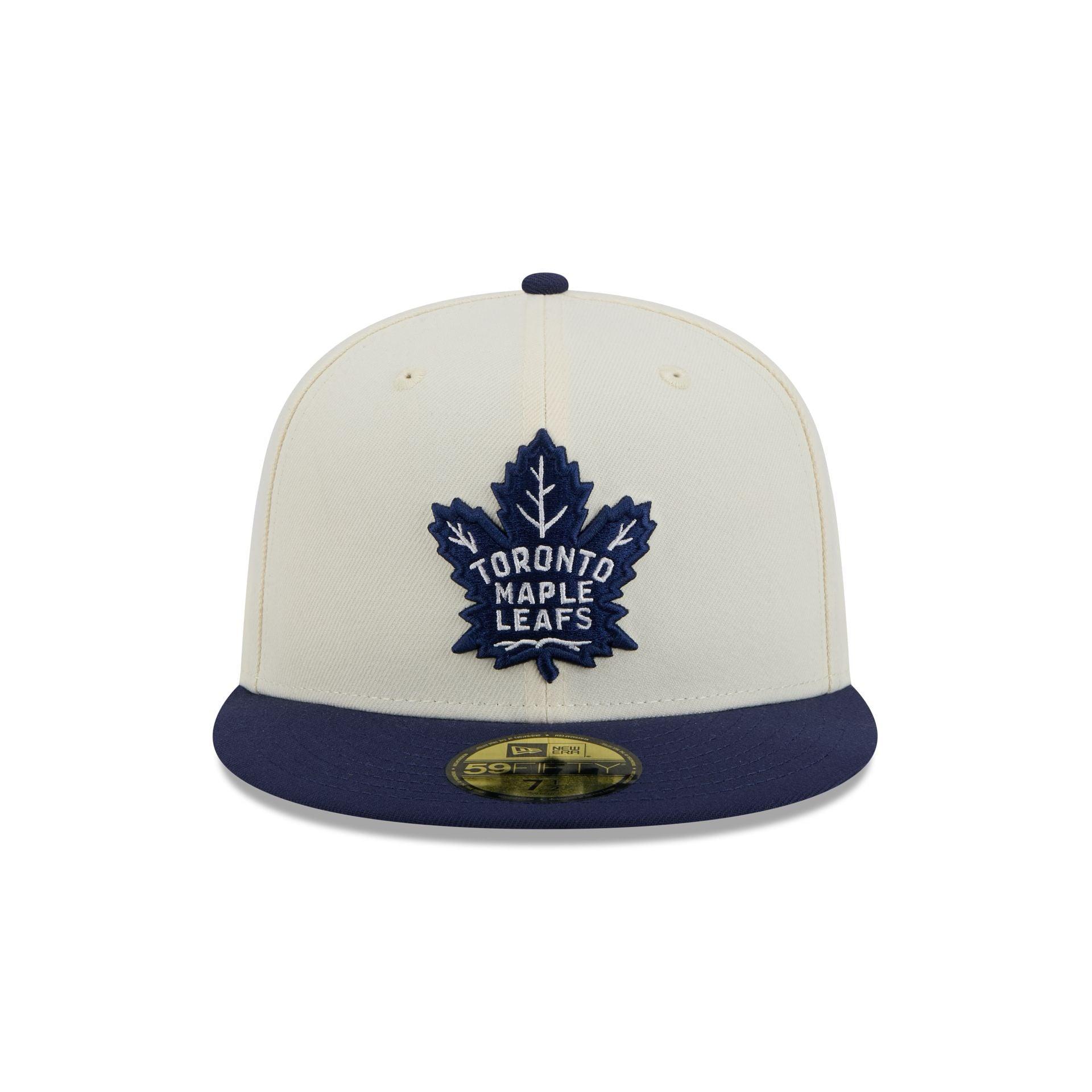 Toronto Maple Leafs Chrome White 59FIFTY Fitted Hat Male Product Image