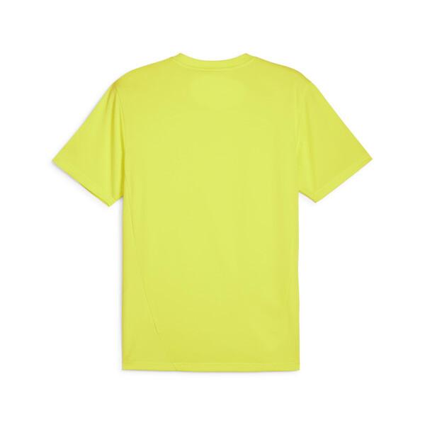 PUMA teamFINAL Men's Soccer Training Jersey in Electric Lime/Silver Product Image