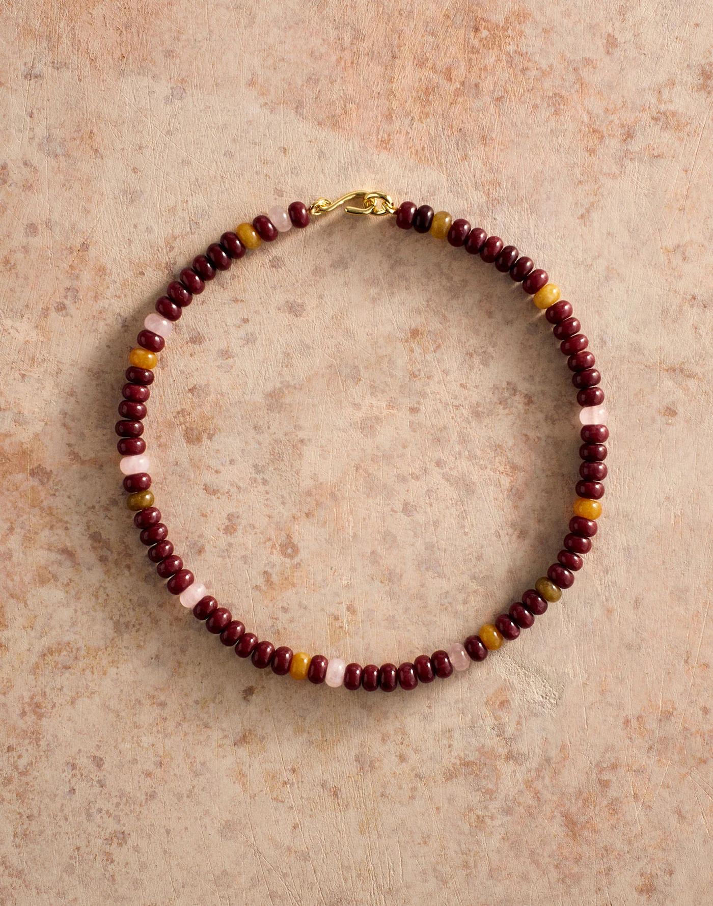 Semiprecious Beaded Choker Necklace Product Image